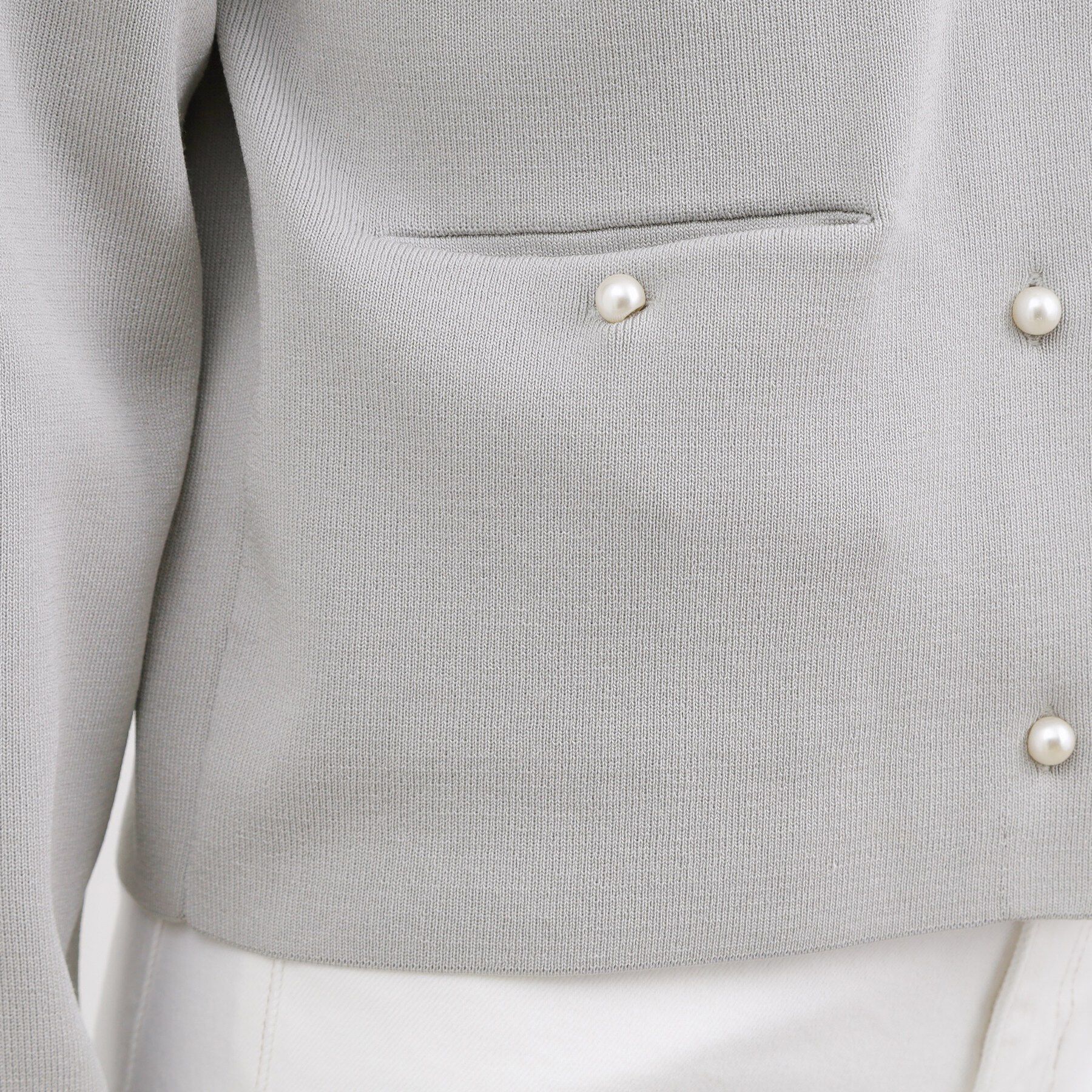 grove「【SETUP対応】パール調釦ニットカーディガン」|カーディガン|