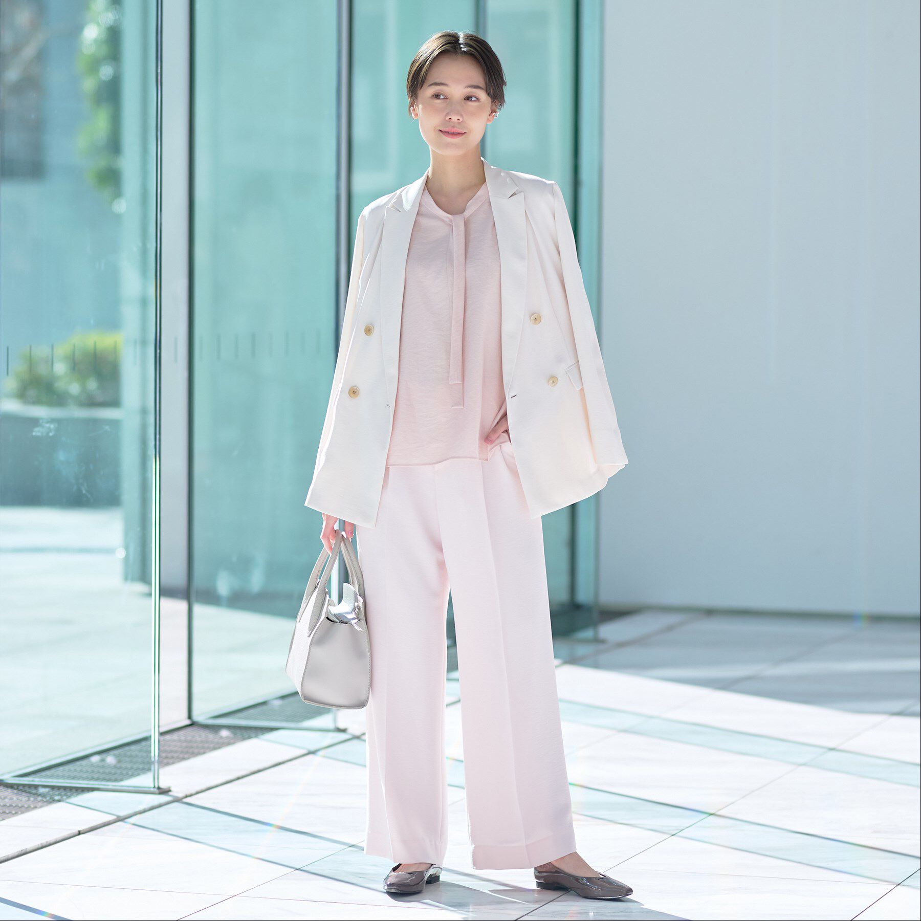 INDIVI「【着る日傘/遮熱/UVケア】ワイドパンツ」|スーツ|