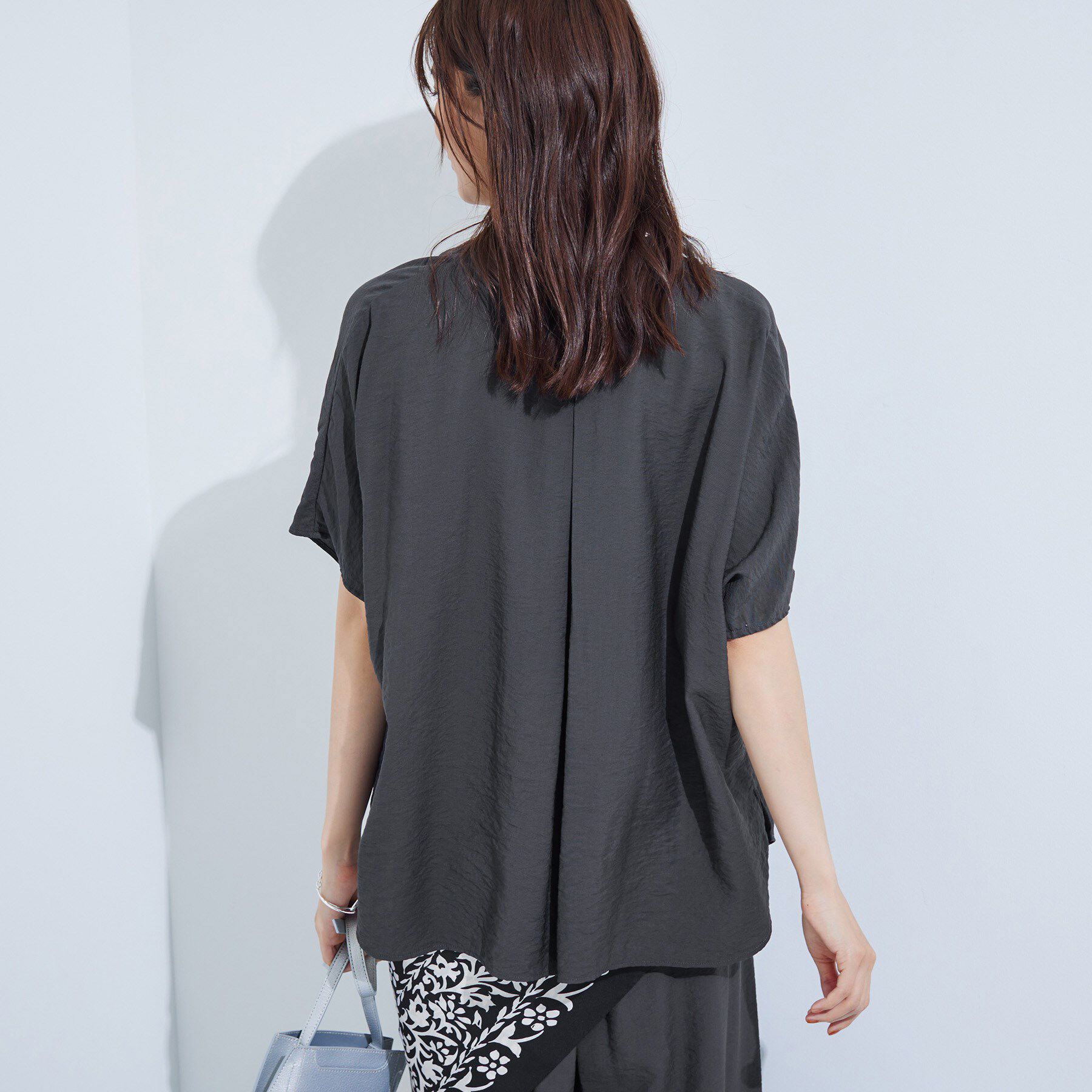 INDIVI「【洗える／UVケア／SETUP可能】スキッパードルマンブラウス」|シャツ・ブラウス|