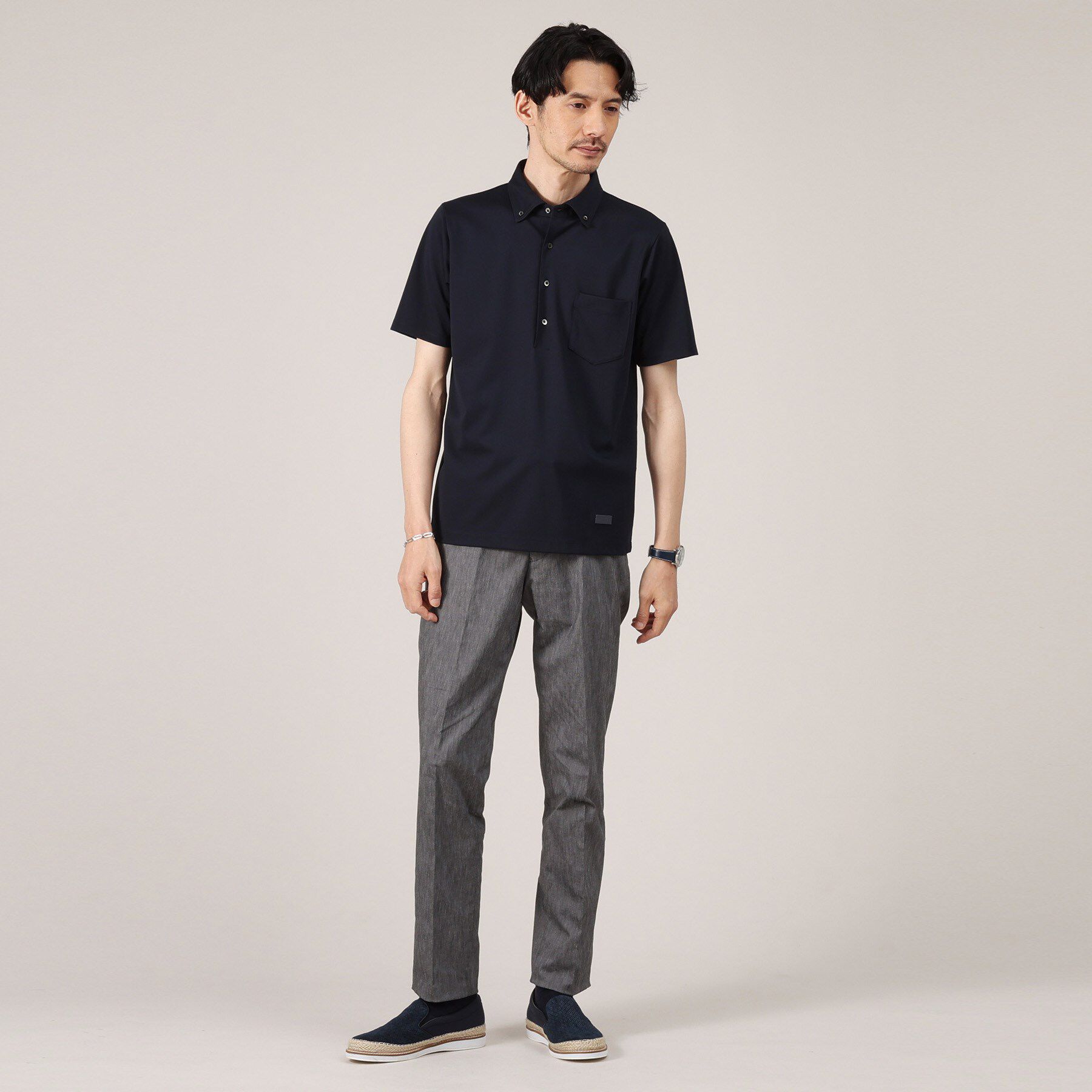 TAKEO KIKUCHI「【接触冷感/ONOFF】ビズ ポロシャツ」|ポロシャツ|