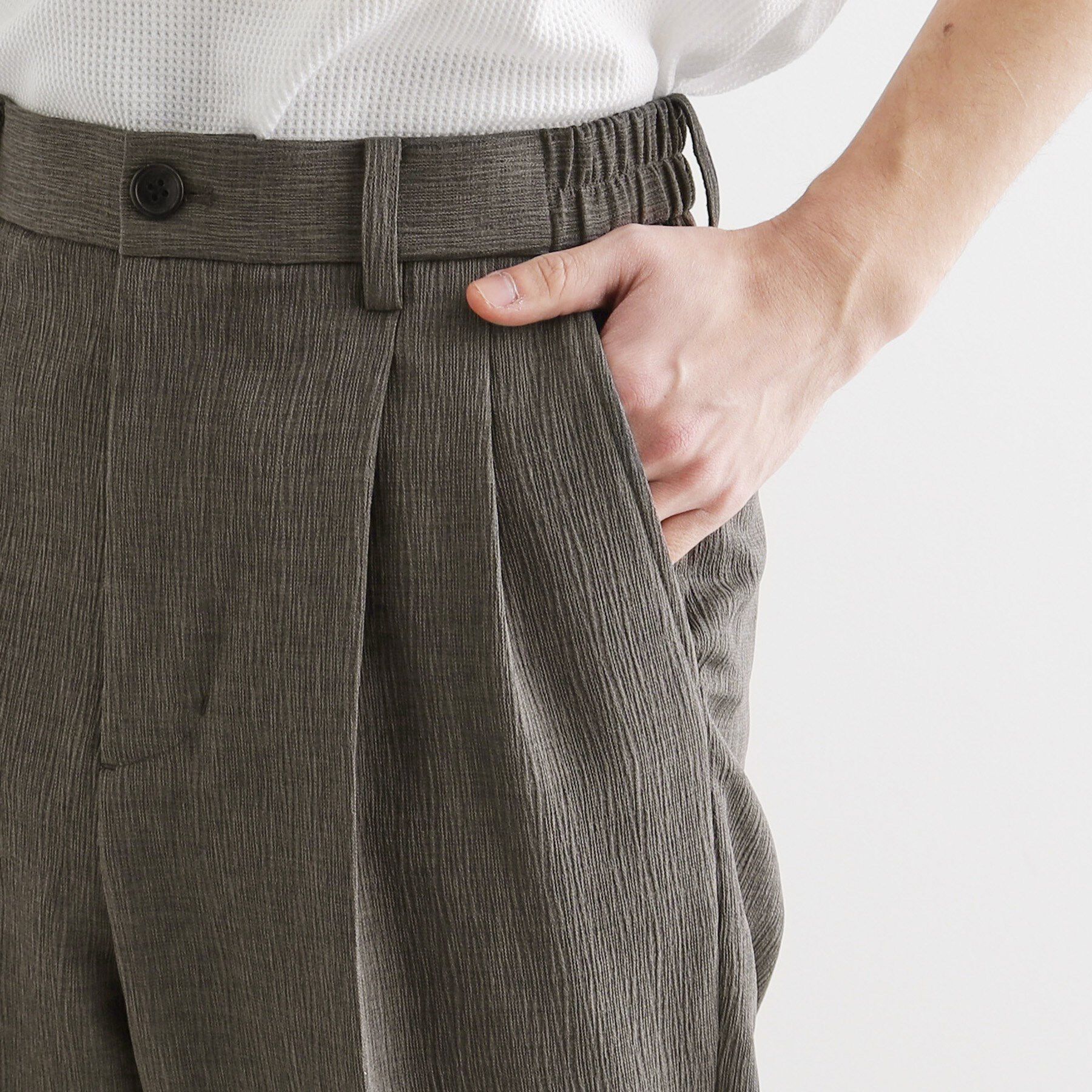 tk.TAKEO KIKUCHI「【セットアップ対応】テッククレープルーズテーパードパンツ」|その他|