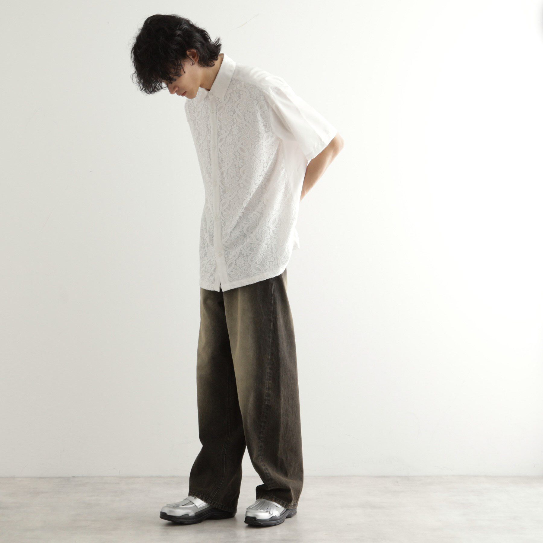 tk.TAKEO KIKUCHI「ボタニカルレースシャツ」|シャツ・ブラウス|