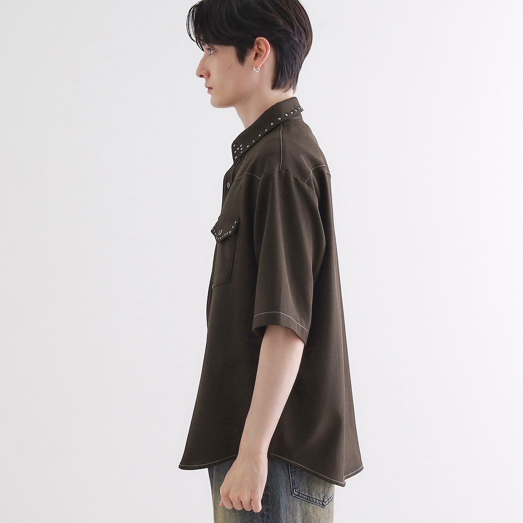 tk.TAKEO KIKUCHI「ウェスタンスタッズシャツ」|シャツ・ブラウス|