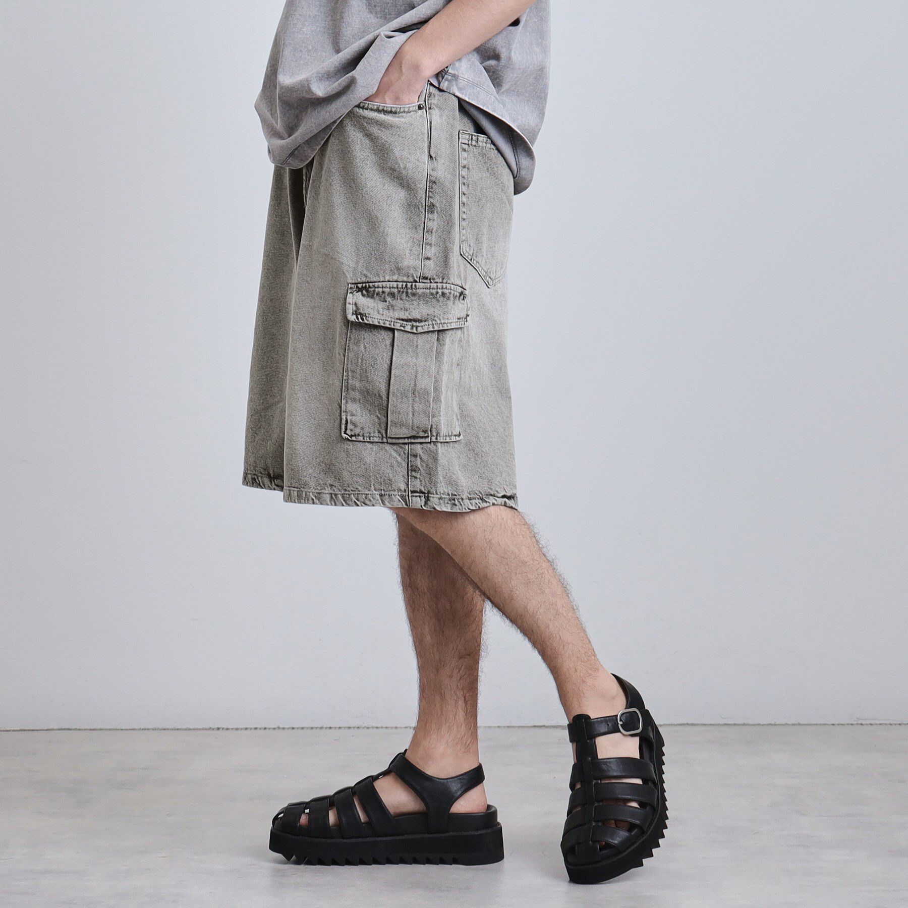 tk.TAKEO KIKUCHI「デニムカーゴショーツ」|その他|