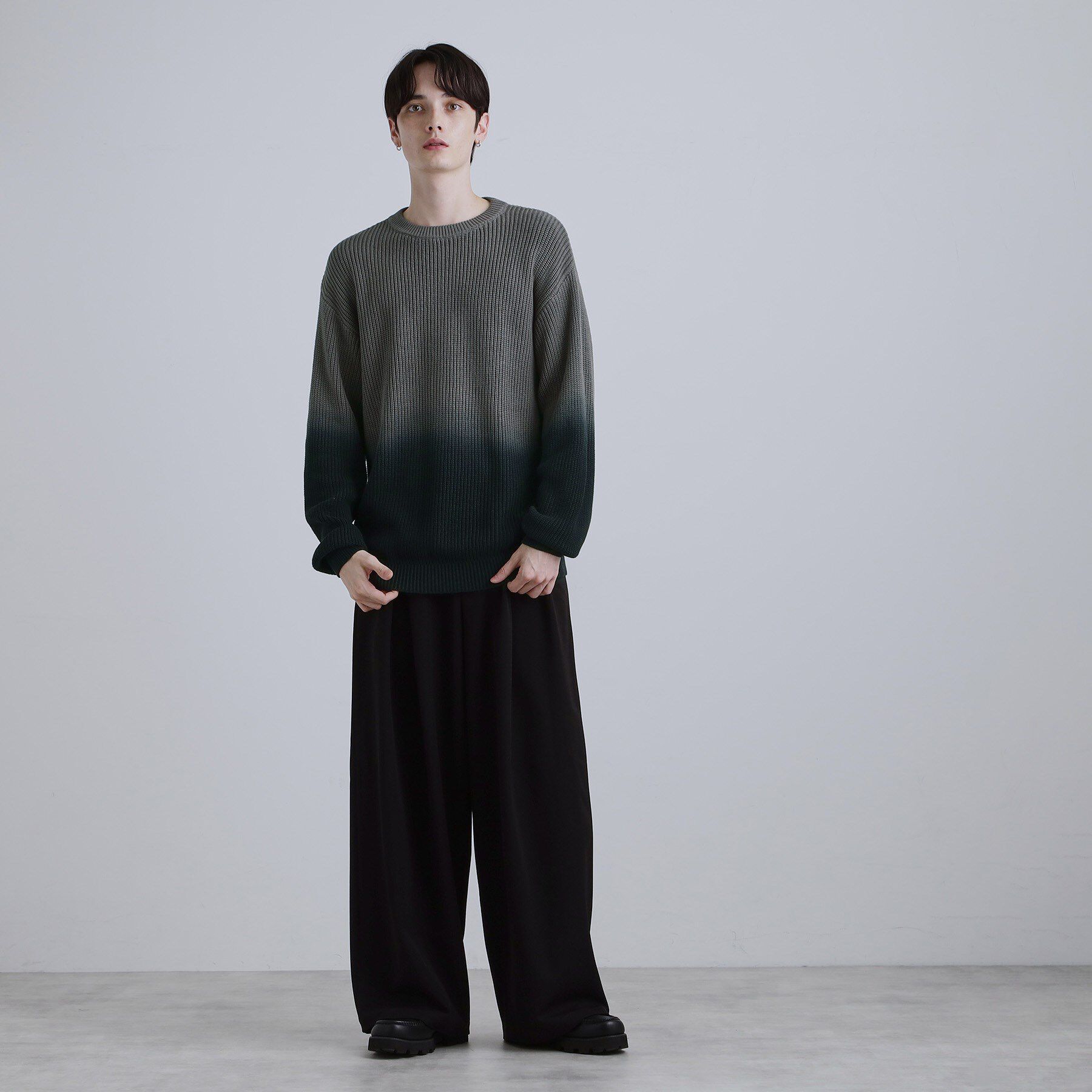 tk.TAKEO KIKUCHI「コットン畔編みグラデーションニット」|ニット・セーター|