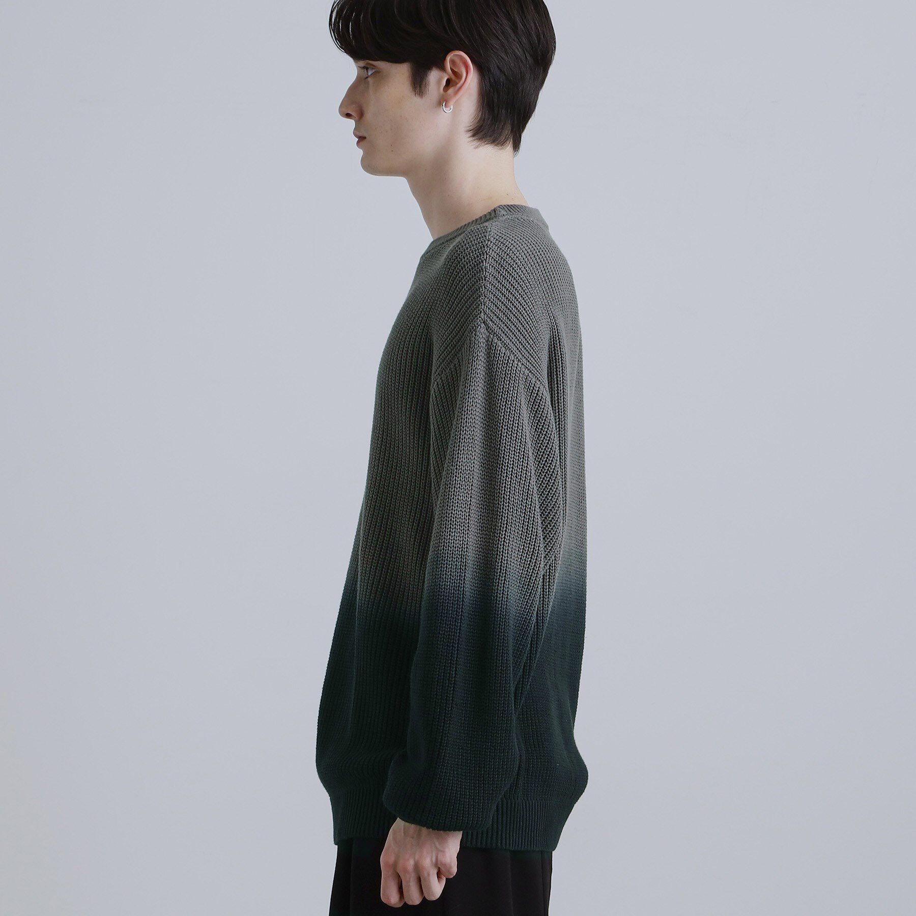 tk.TAKEO KIKUCHI「コットン畔編みグラデーションニット」|ニット・セーター|