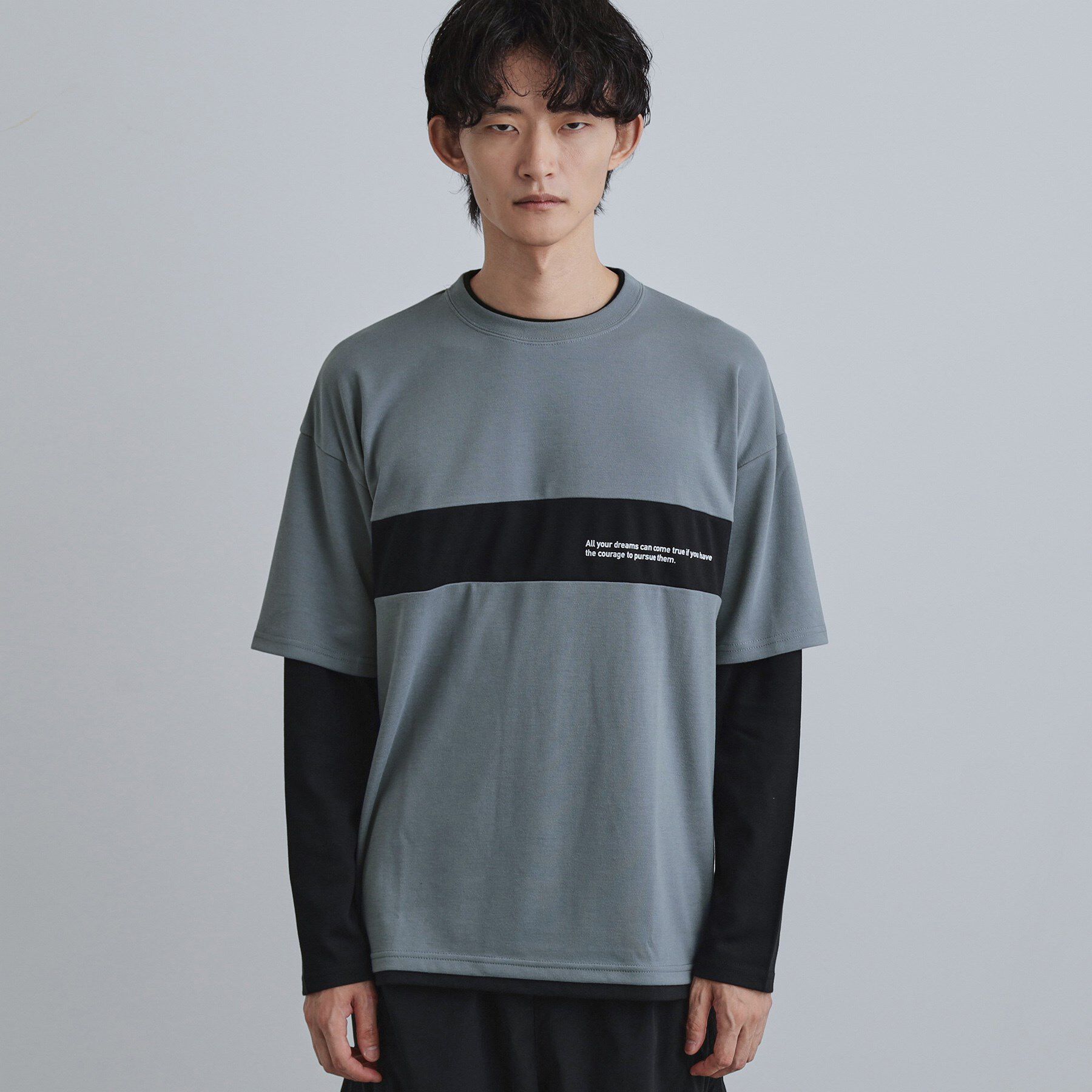 tk.TAKEO KIKUCHI「フェイクレイヤードカットソー」|Tシャツ・カットソー|