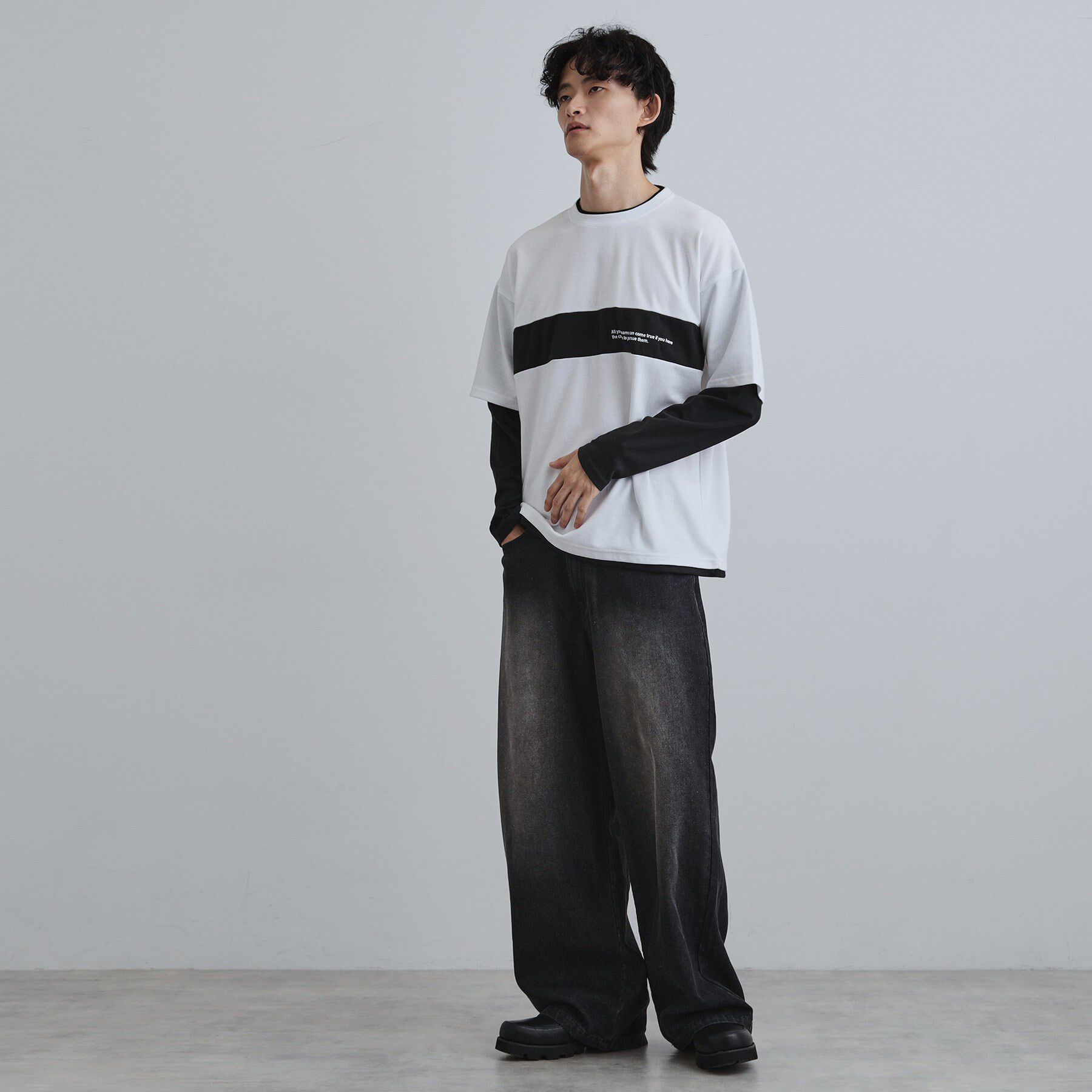 tk.TAKEO KIKUCHI「フェイクレイヤードカットソー」|Tシャツ・カットソー|