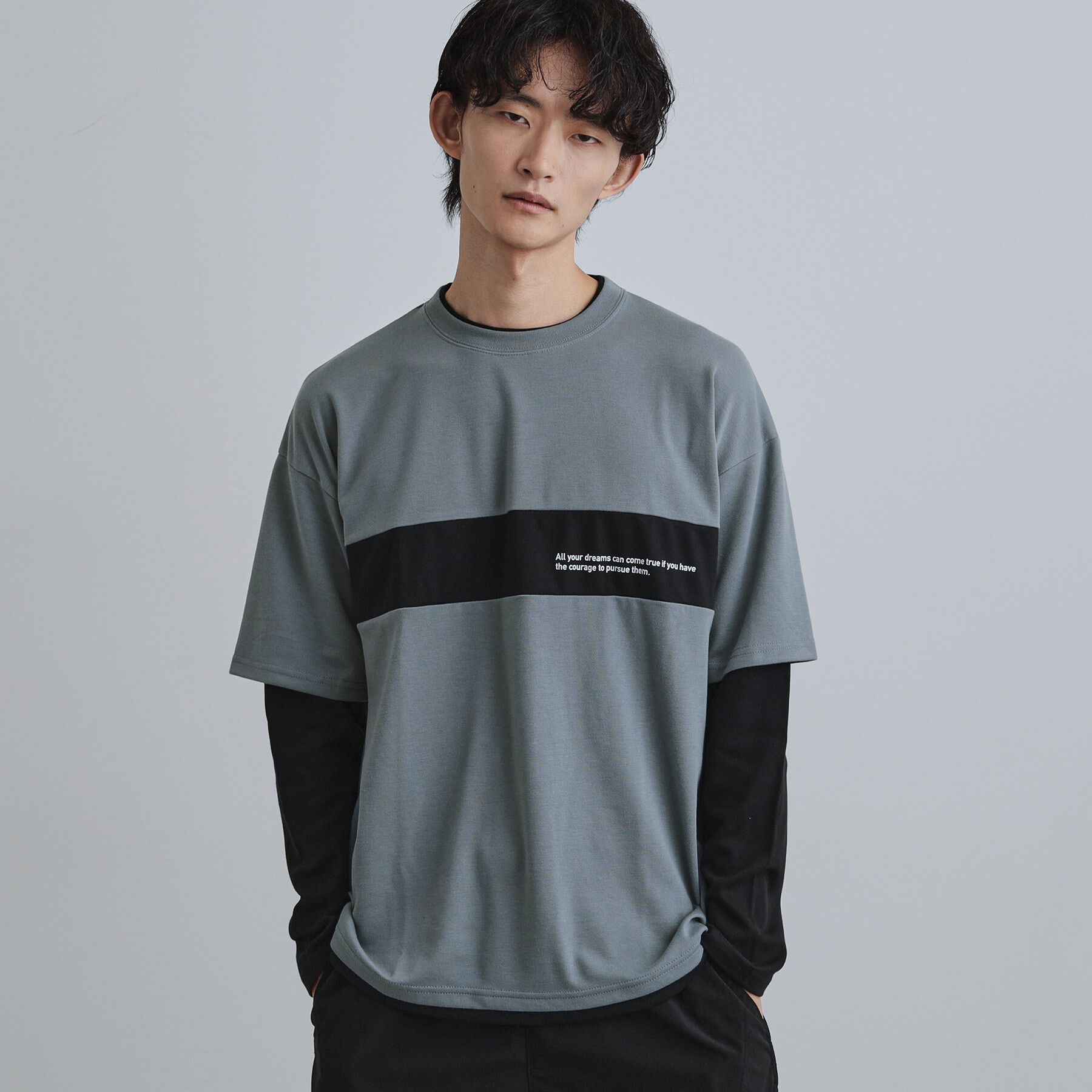 tk.TAKEO KIKUCHI「フェイクレイヤードカットソー」|Tシャツ・カットソー|