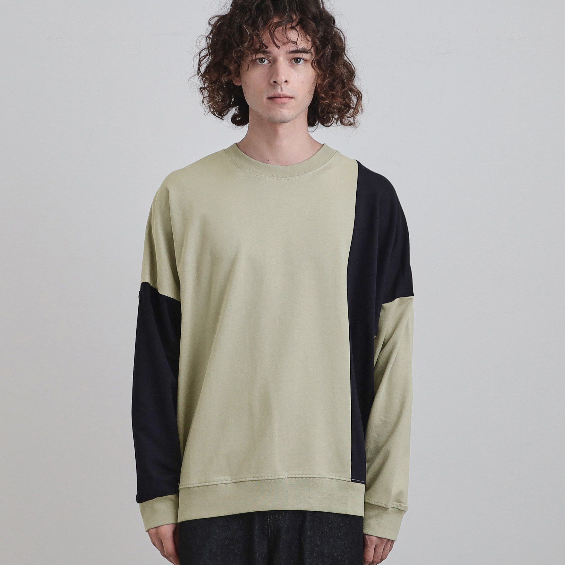 tk.TAKEO KIKUCHI「切り替えスウェット」|Tシャツ・カットソー|