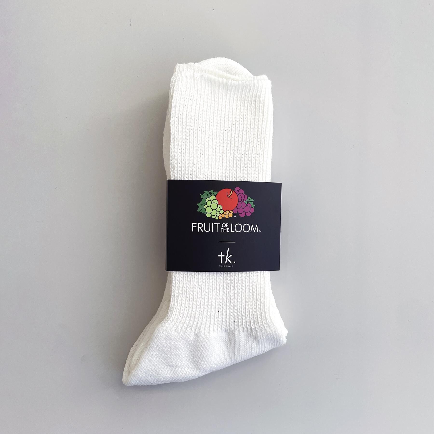 tk.TAKEO KIKUCHI「【別注】FRUIT OF THE LOOM ルーズフィットソックス」|ソックス|ホワイト(001)