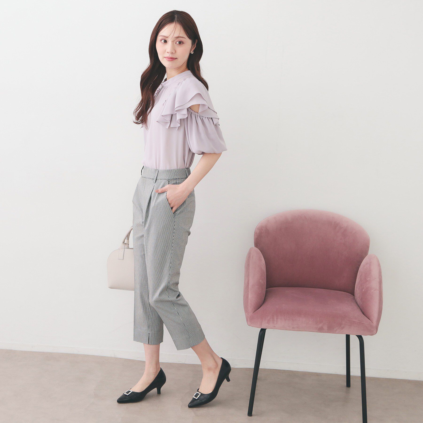 index「コンパクトストレッチカプリパンツ【洗濯機OK/吸水速乾/接触冷感/透け防止】」|その他|