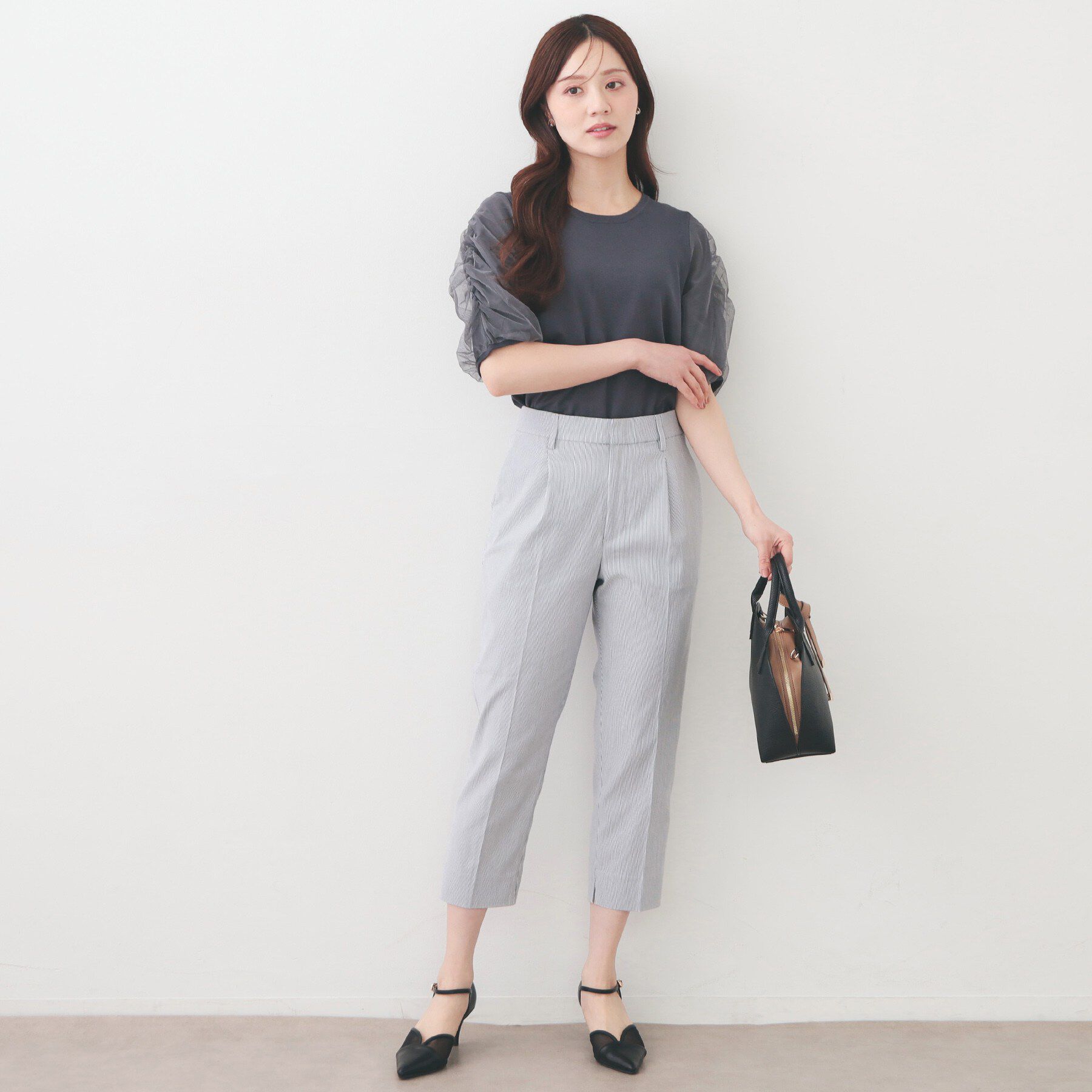 index「コンパクトストレッチカプリパンツ【洗濯機OK/吸水速乾/接触冷感/透け防止】」|その他|