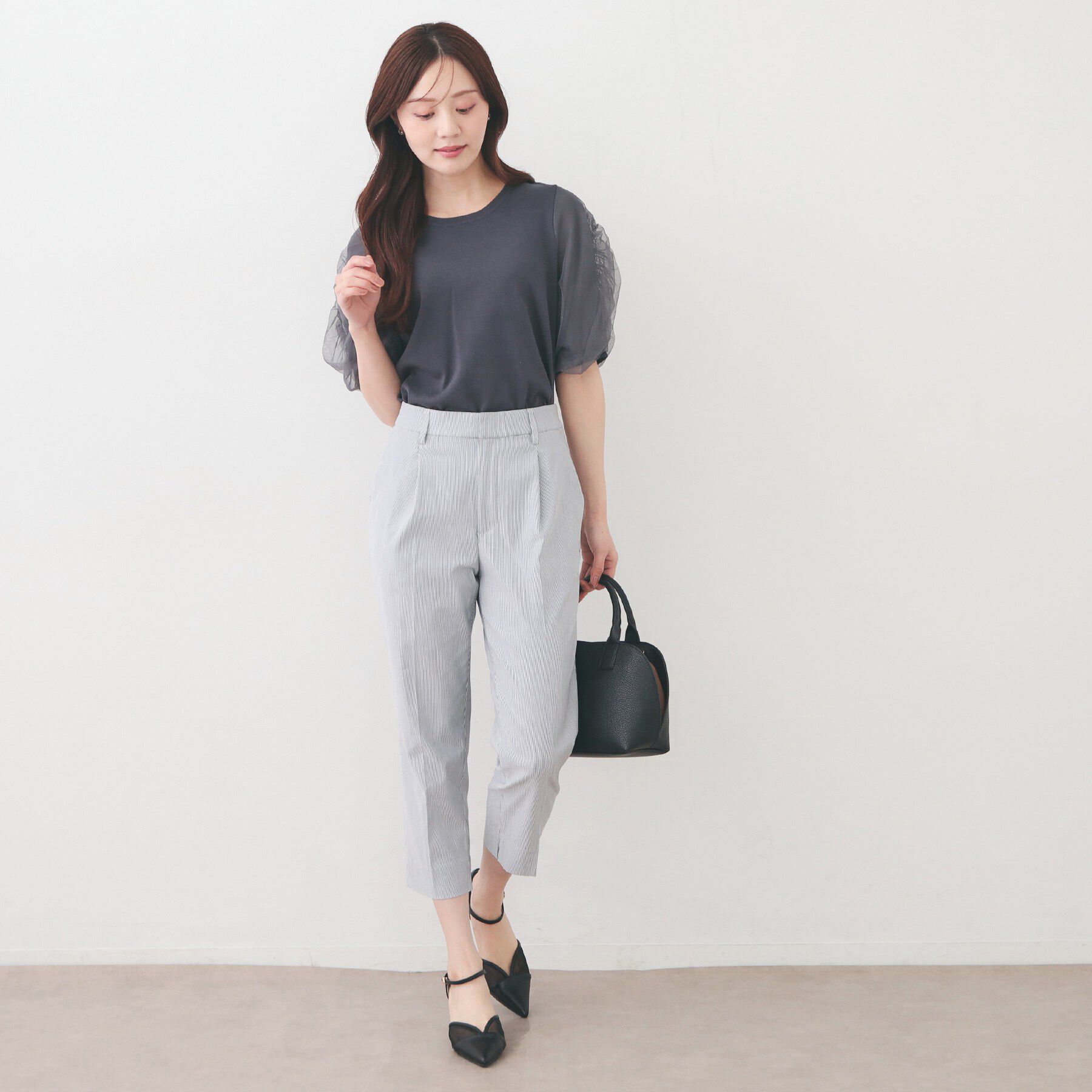 index「コンパクトストレッチカプリパンツ【洗濯機OK/吸水速乾/接触冷感/透け防止】」|その他|