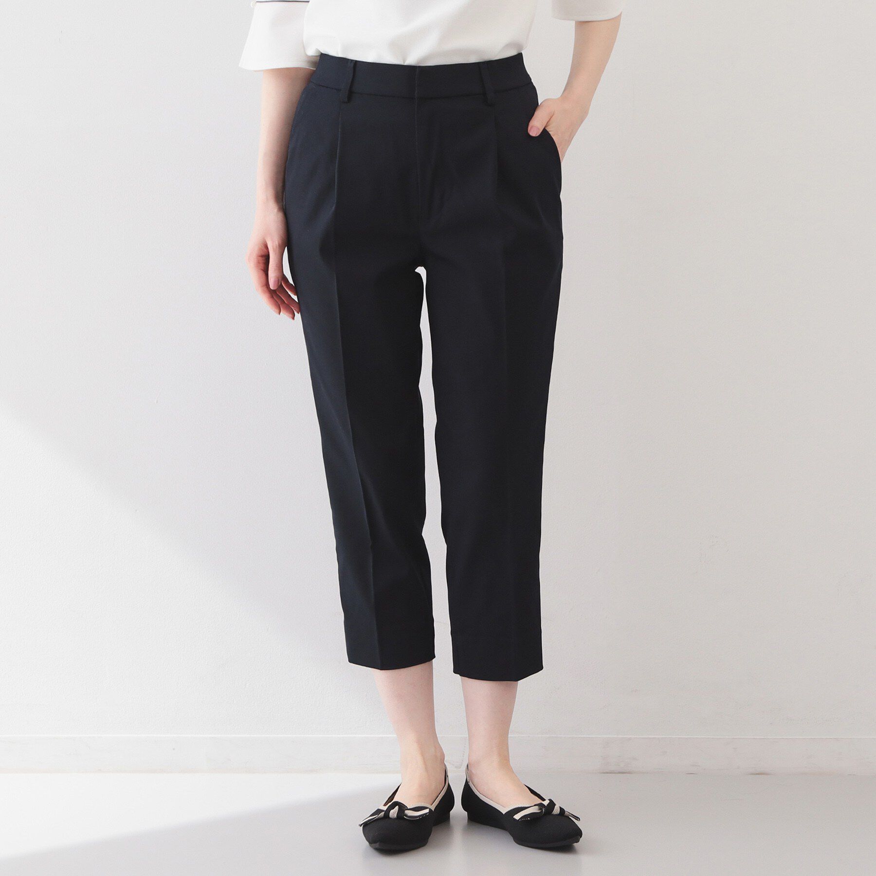 index「コンパクトストレッチカプリパンツ【洗濯機OK/吸水速乾/接触冷感/透け防止】」|その他|