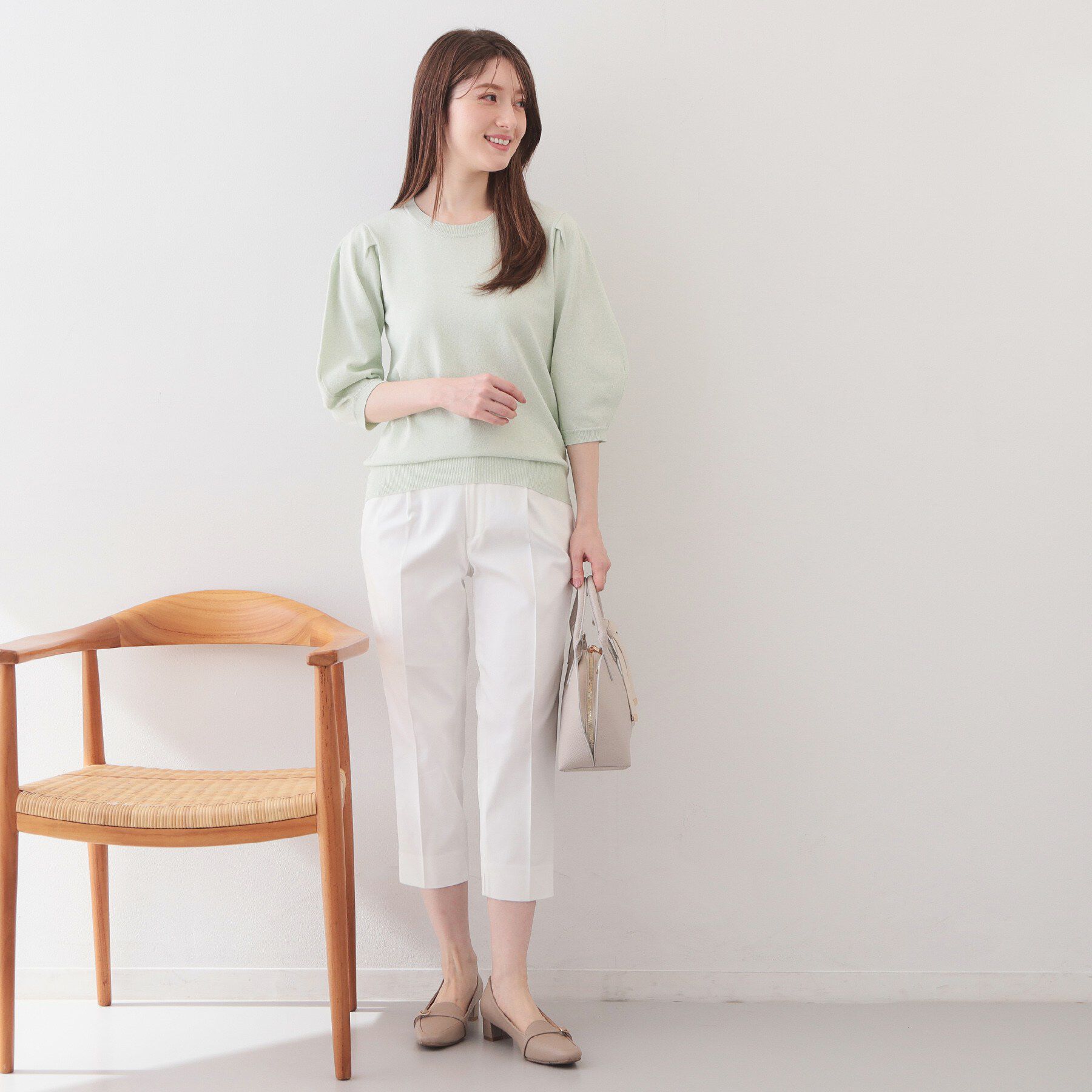 index「コンパクトストレッチカプリパンツ【洗濯機OK/吸水速乾/接触冷感/透け防止】」|その他|