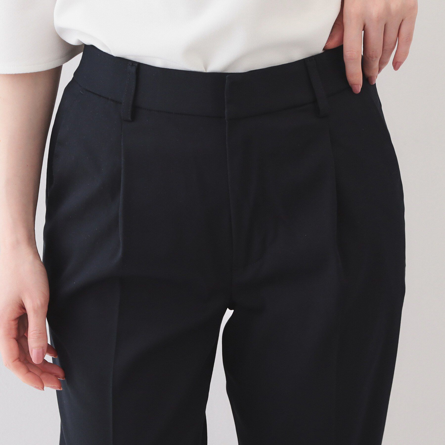 index「コンパクトストレッチカプリパンツ【洗濯機OK/吸水速乾/接触冷感/透け防止】」|その他|