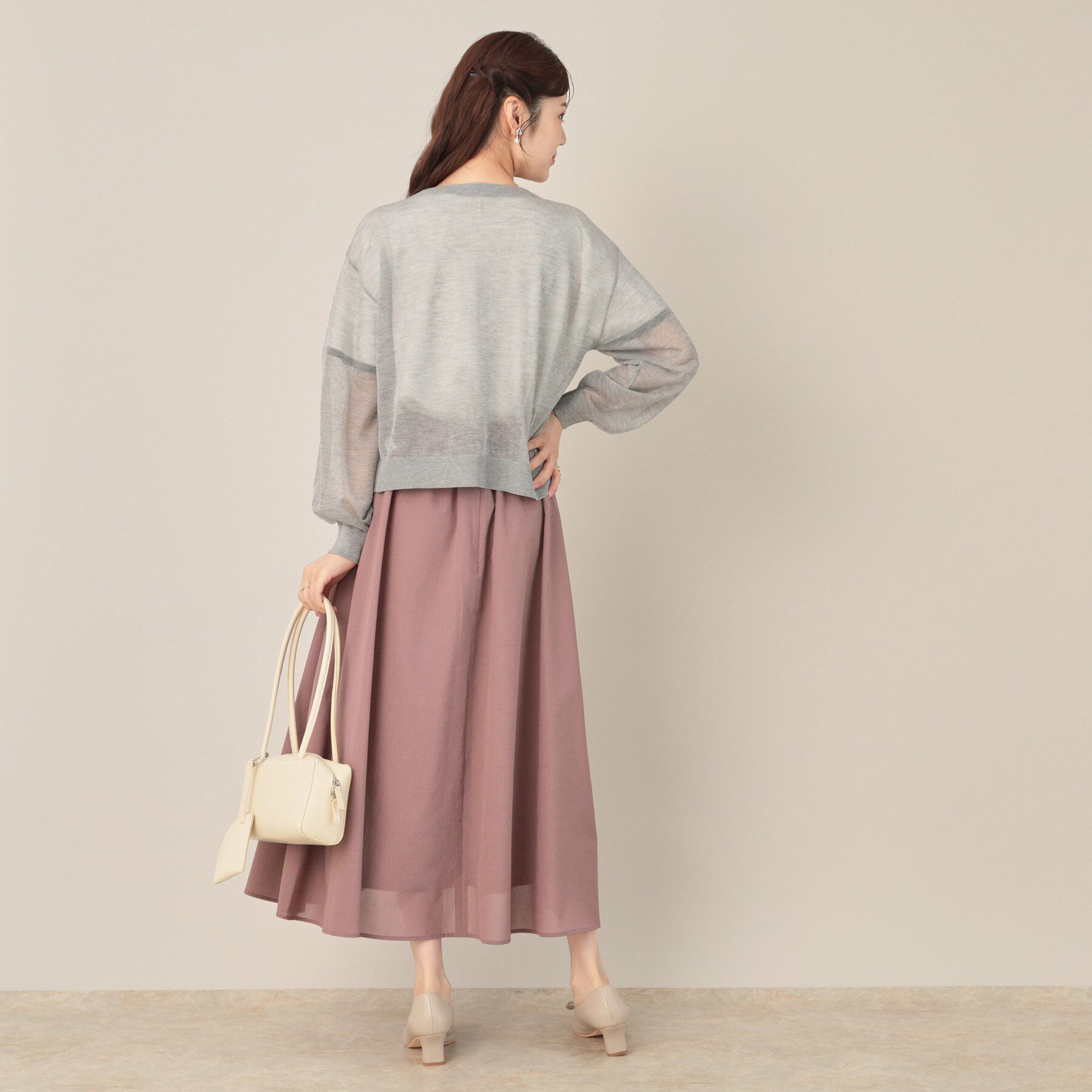 Couture broach「LEVITAシアージップアップブルゾン」|カーディガン|