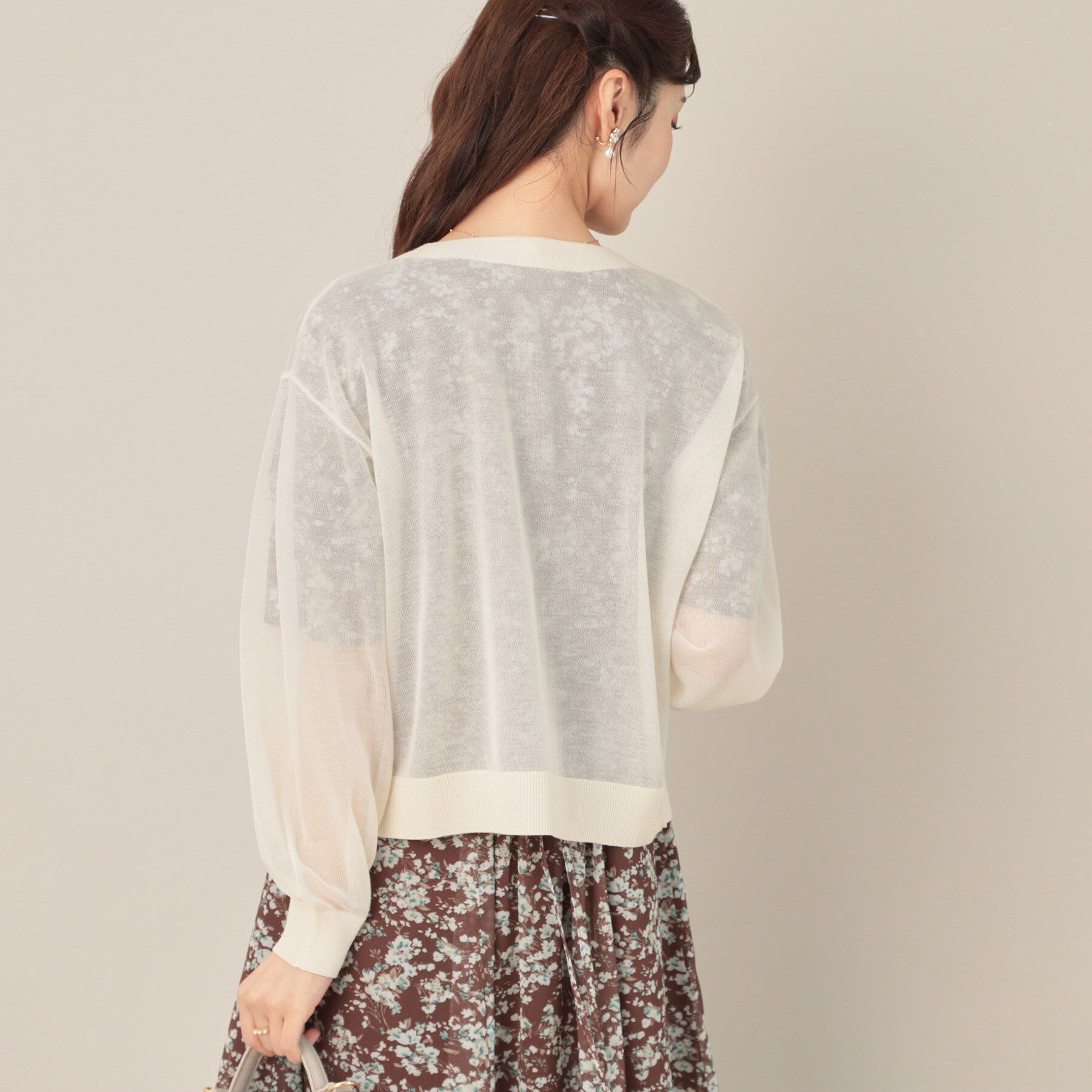 Couture broach「LEVITAシアージップアップブルゾン」|カーディガン|