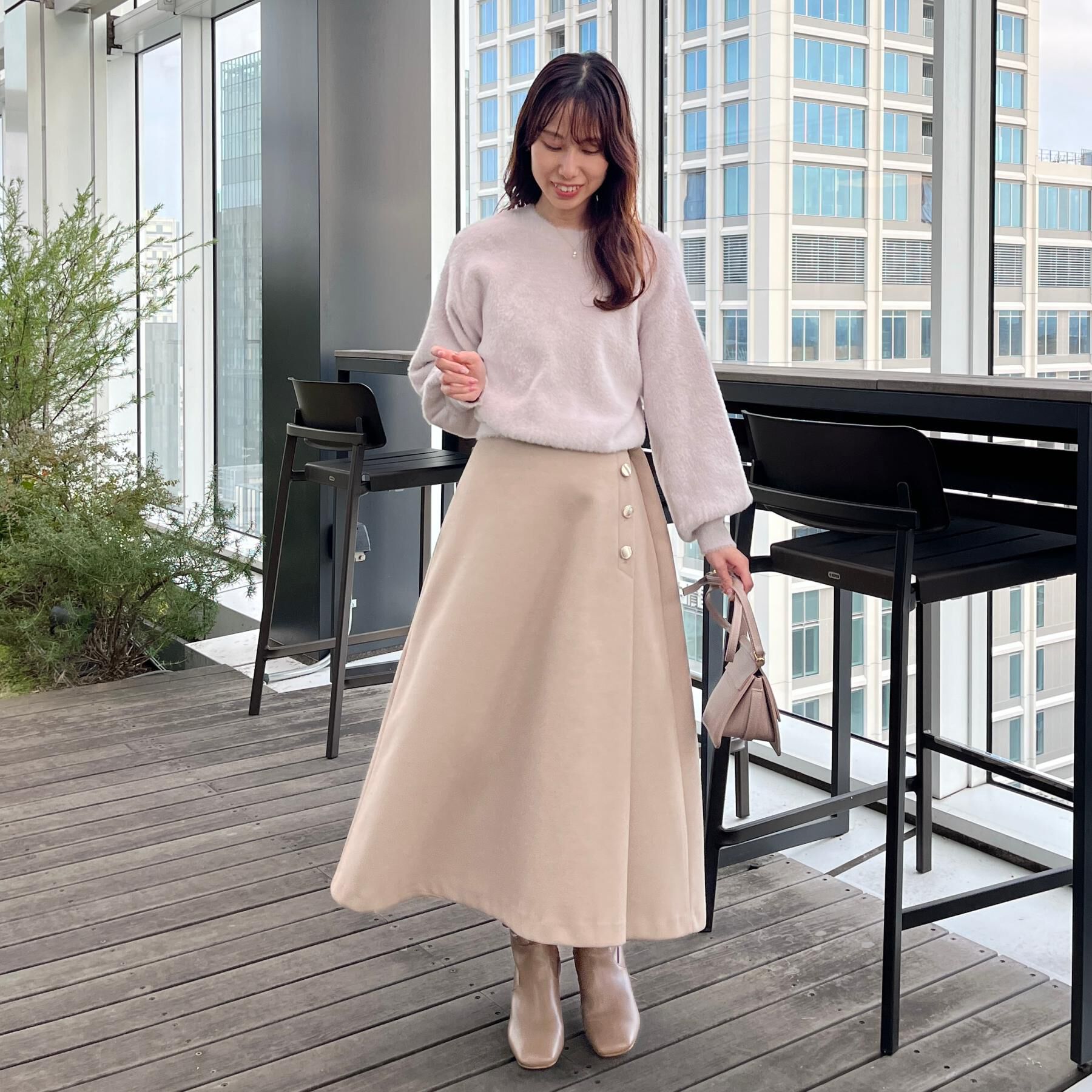 Couture broach「【前後2WAY】Springフェザーカーデトップス」|カーディガン|