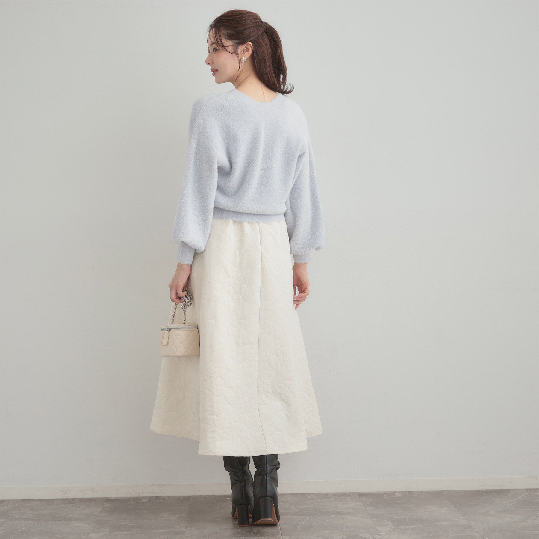 Couture broach「【前後2WAY】Springフェザーカーデトップス」|カーディガン|