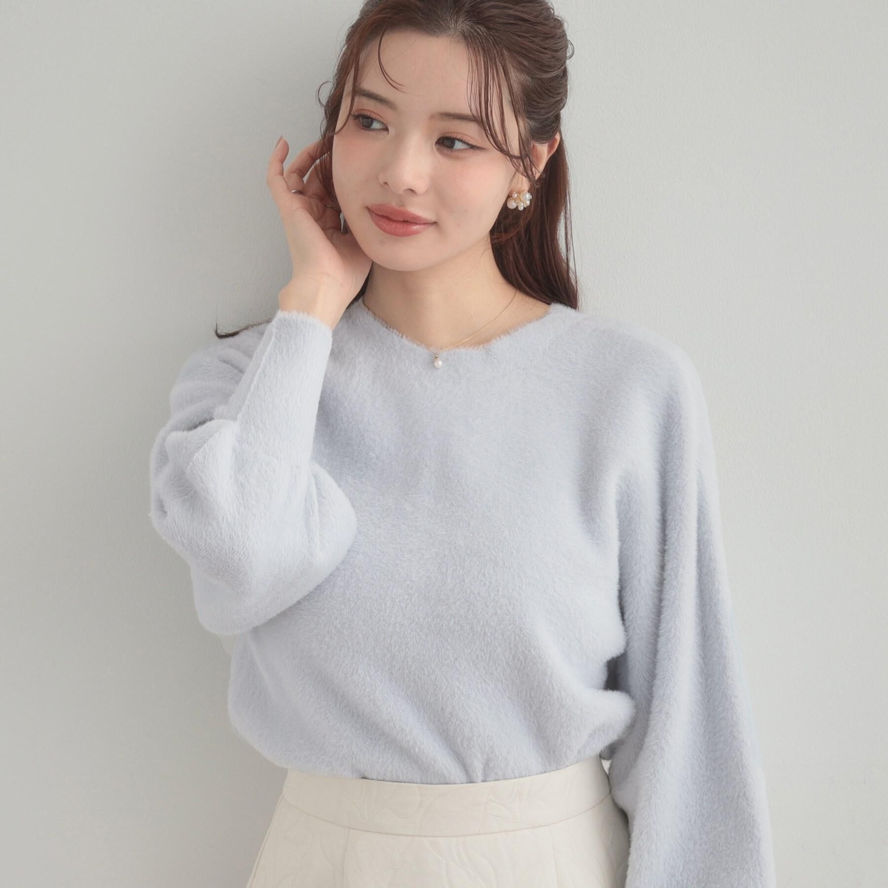 Couture broach「【前後2WAY】Springフェザーカーデトップス」|カーディガン|