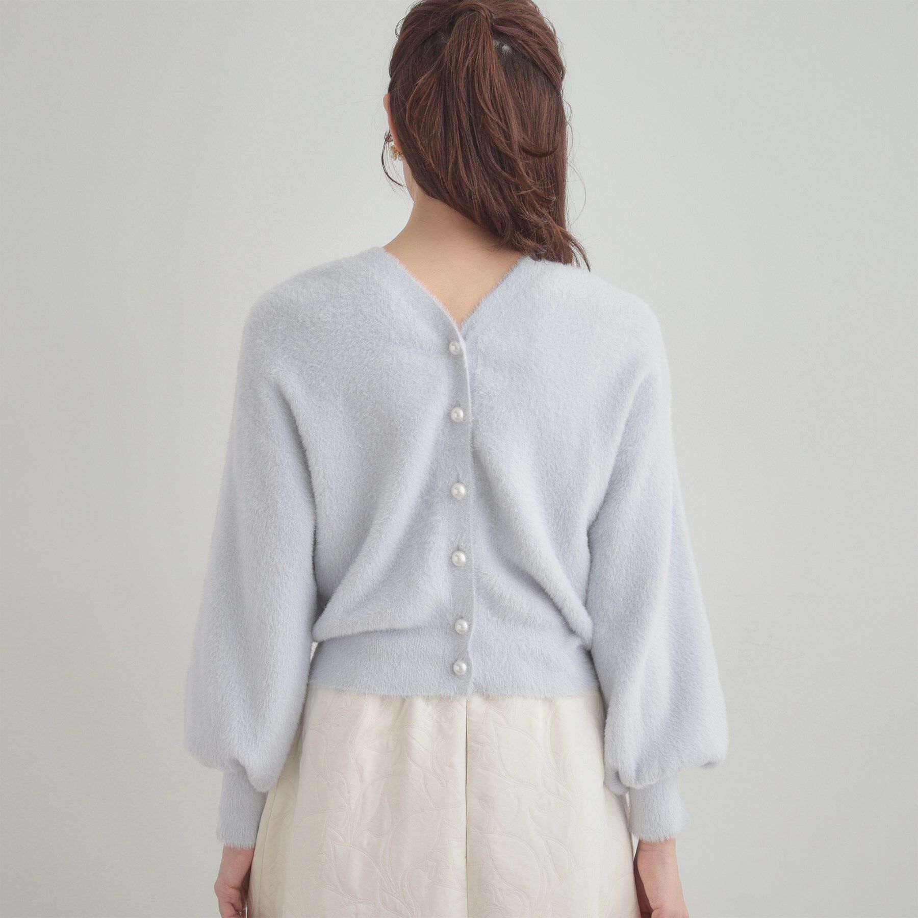 Couture broach「【前後2WAY】Springフェザーカーデトップス」|カーディガン|