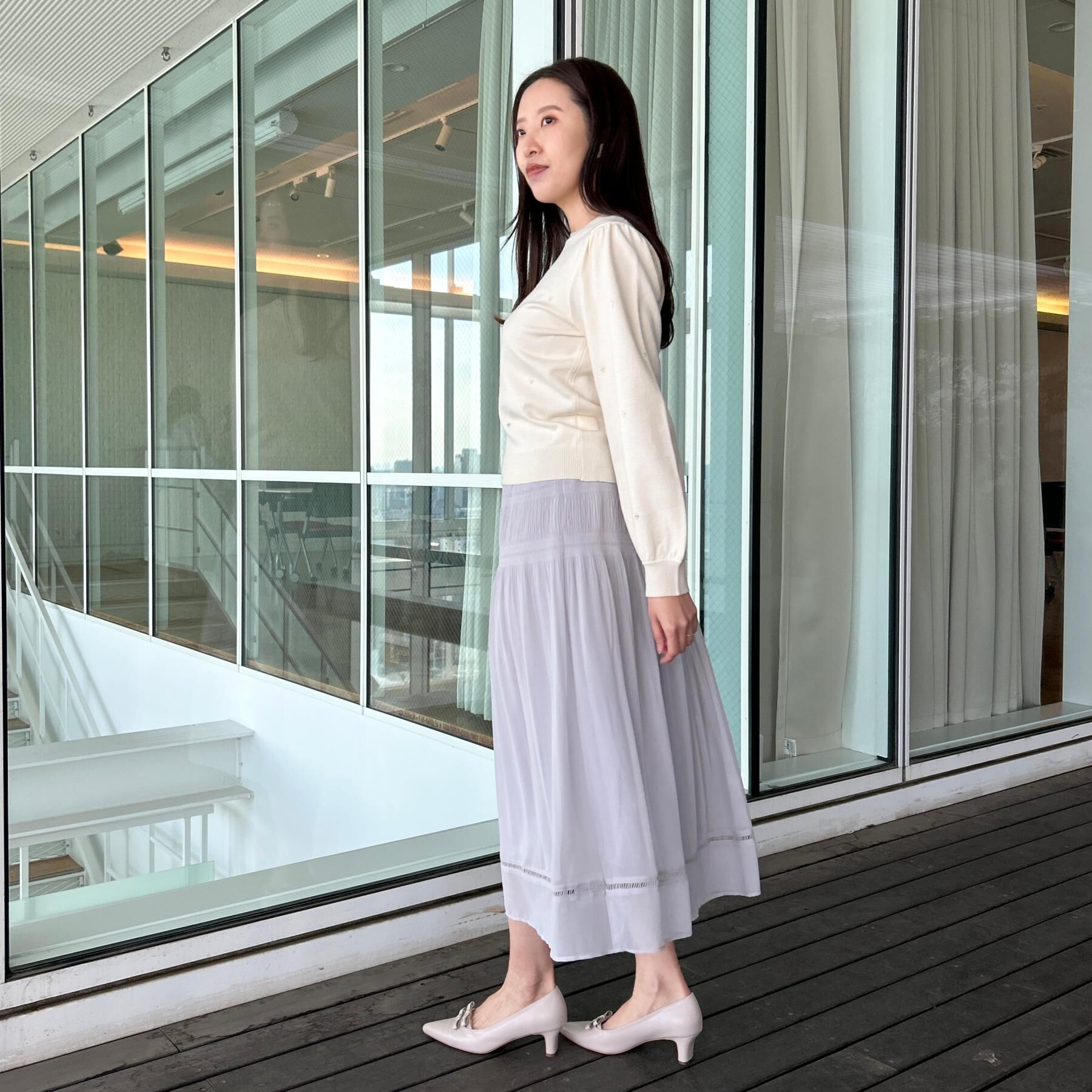 Couture broach「【ハレの日・通勤】マジョリカプリーツスカート」|スカート|