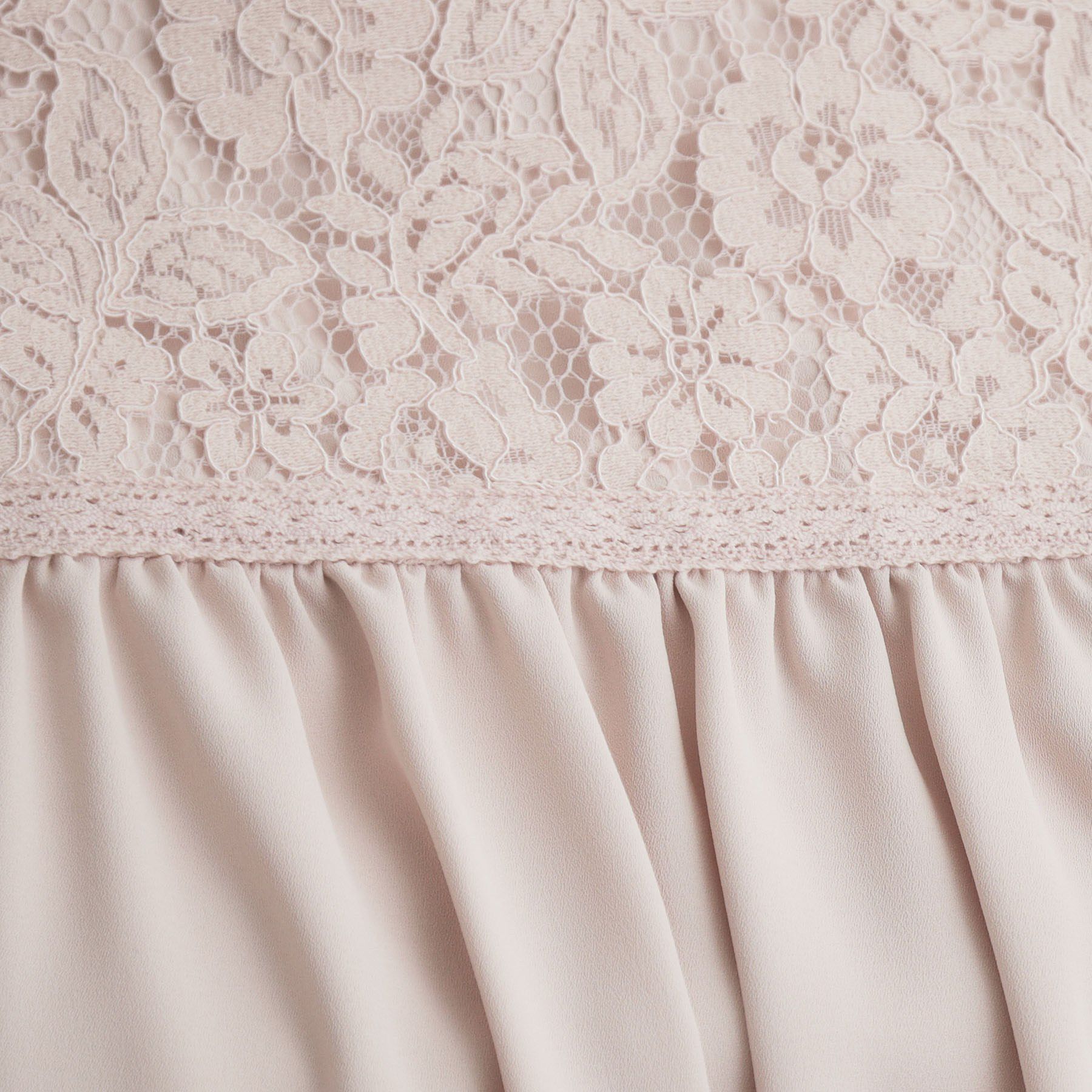 Couture broach「【ハレの日・通勤】レースドッキング ブラウス」|シャツ・ブラウス|