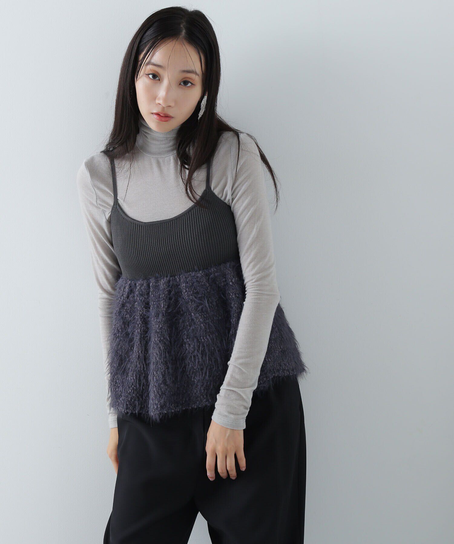  「ポップコーンシャギーニットキャミソール　24AW」|ニット・セーター|