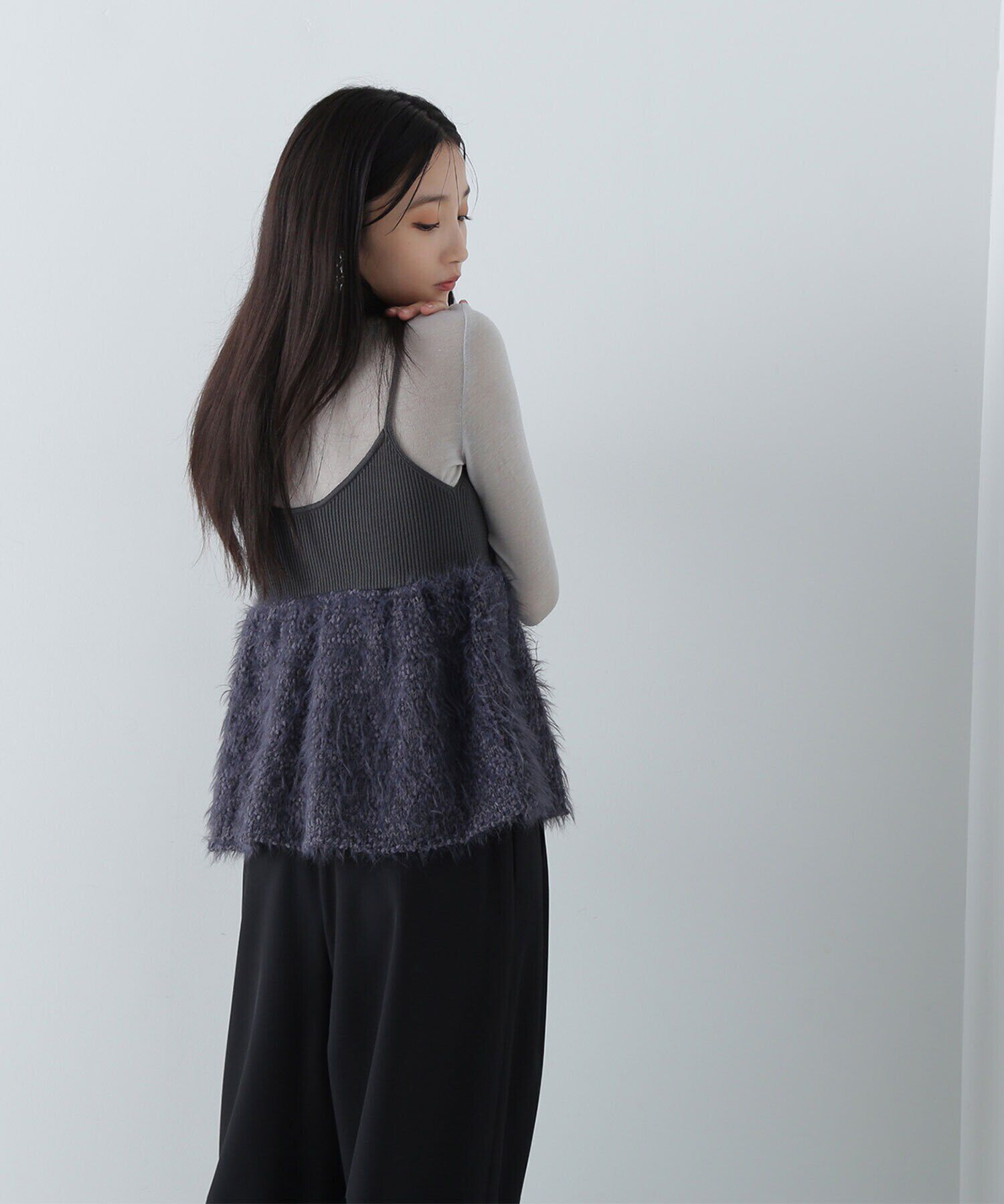  「ポップコーンシャギーニットキャミソール　24AW」|ニット・セーター|