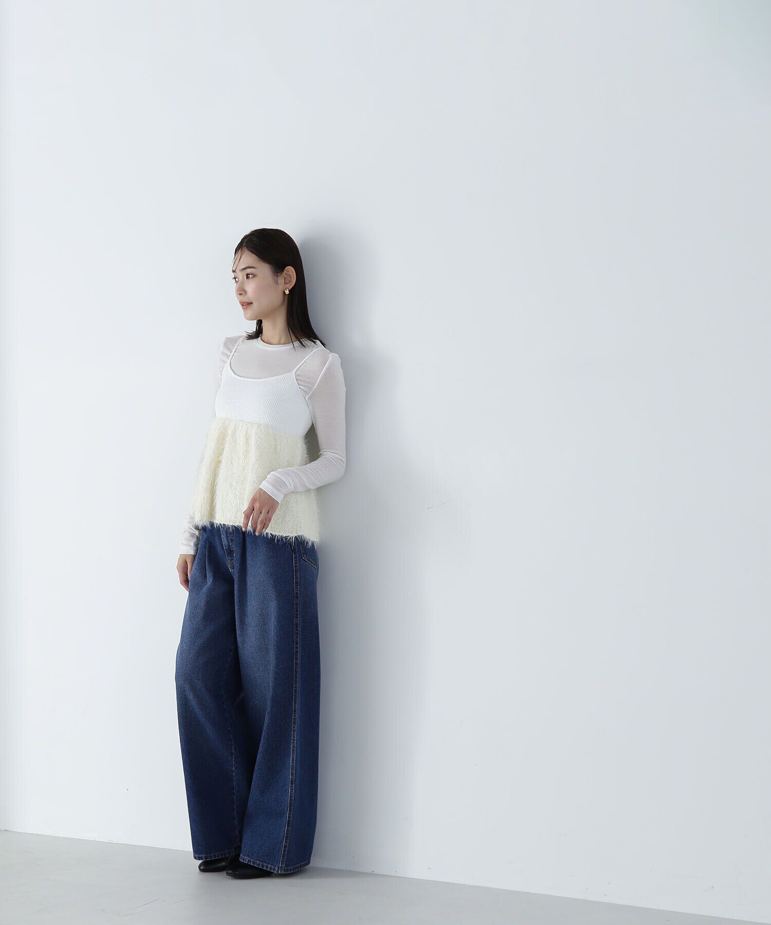  「ポップコーンシャギーニットキャミソール　24AW」|ニット・セーター|