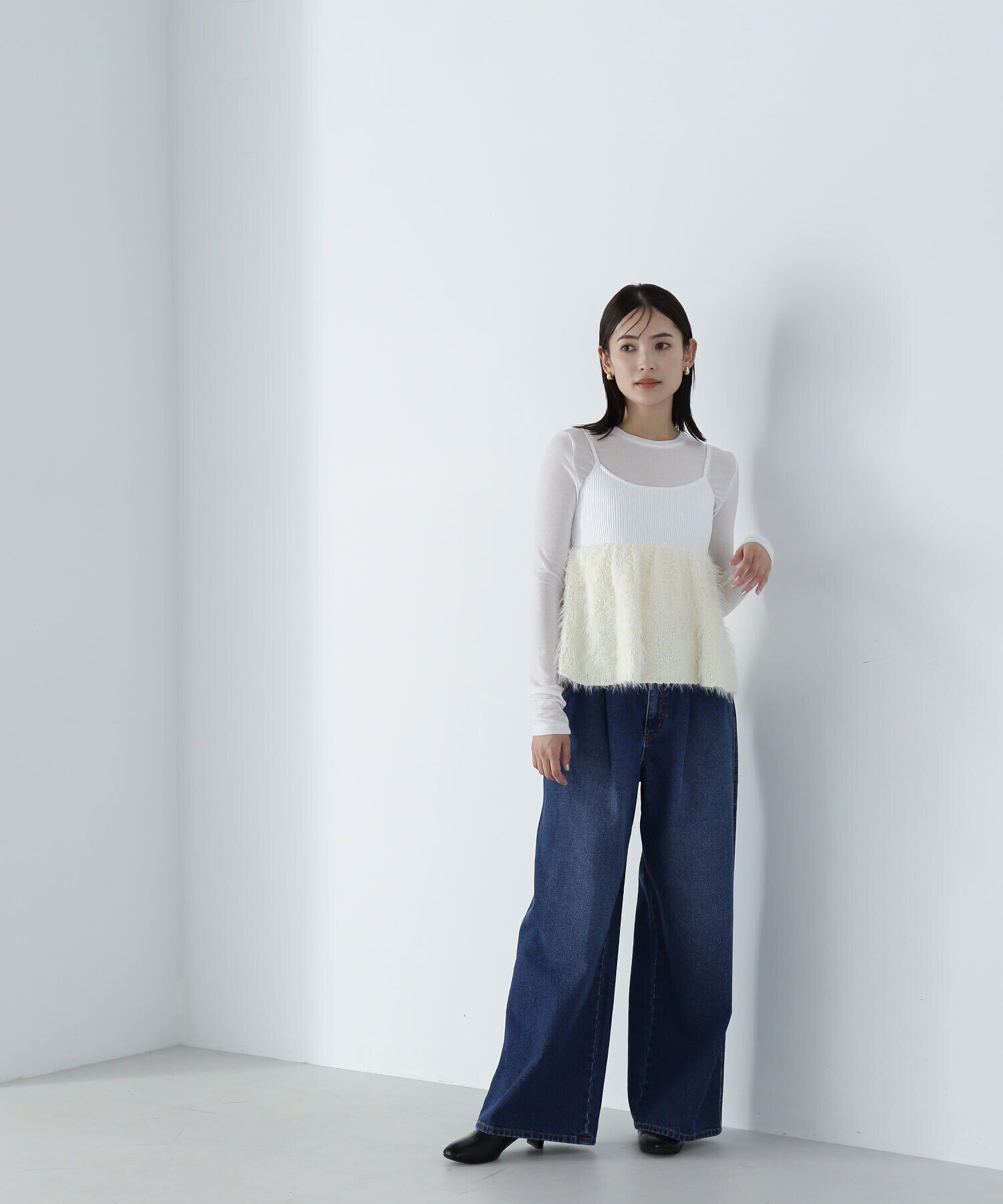  「ポップコーンシャギーニットキャミソール　24AW」|ニット・セーター|