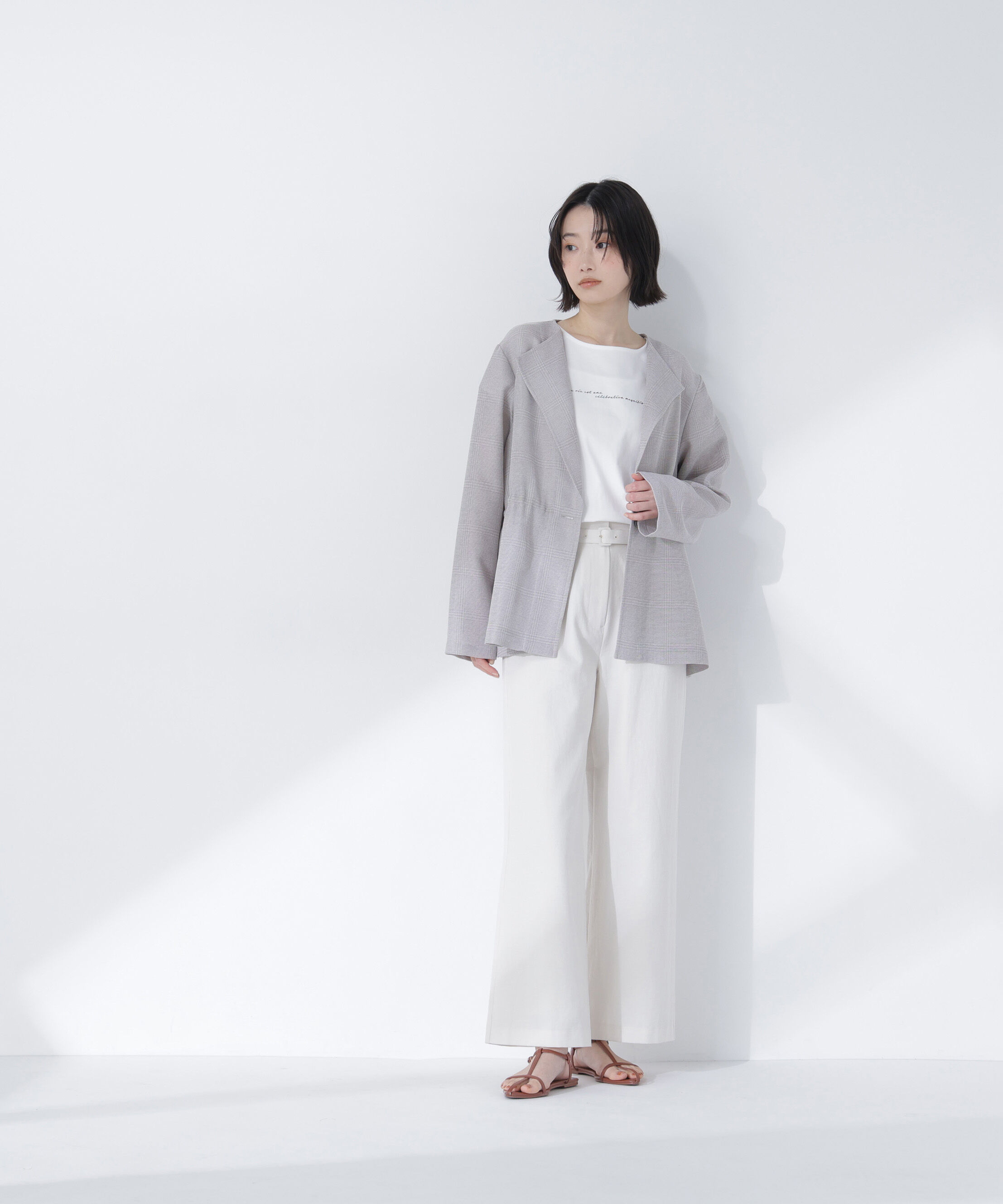  「ドロストシャドーチェックジャケット」|ブルゾン・スタジャン|