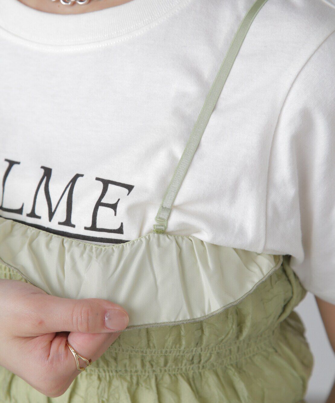  「ギャザーシャーリングビスチェ」|シャツ・ブラウス|