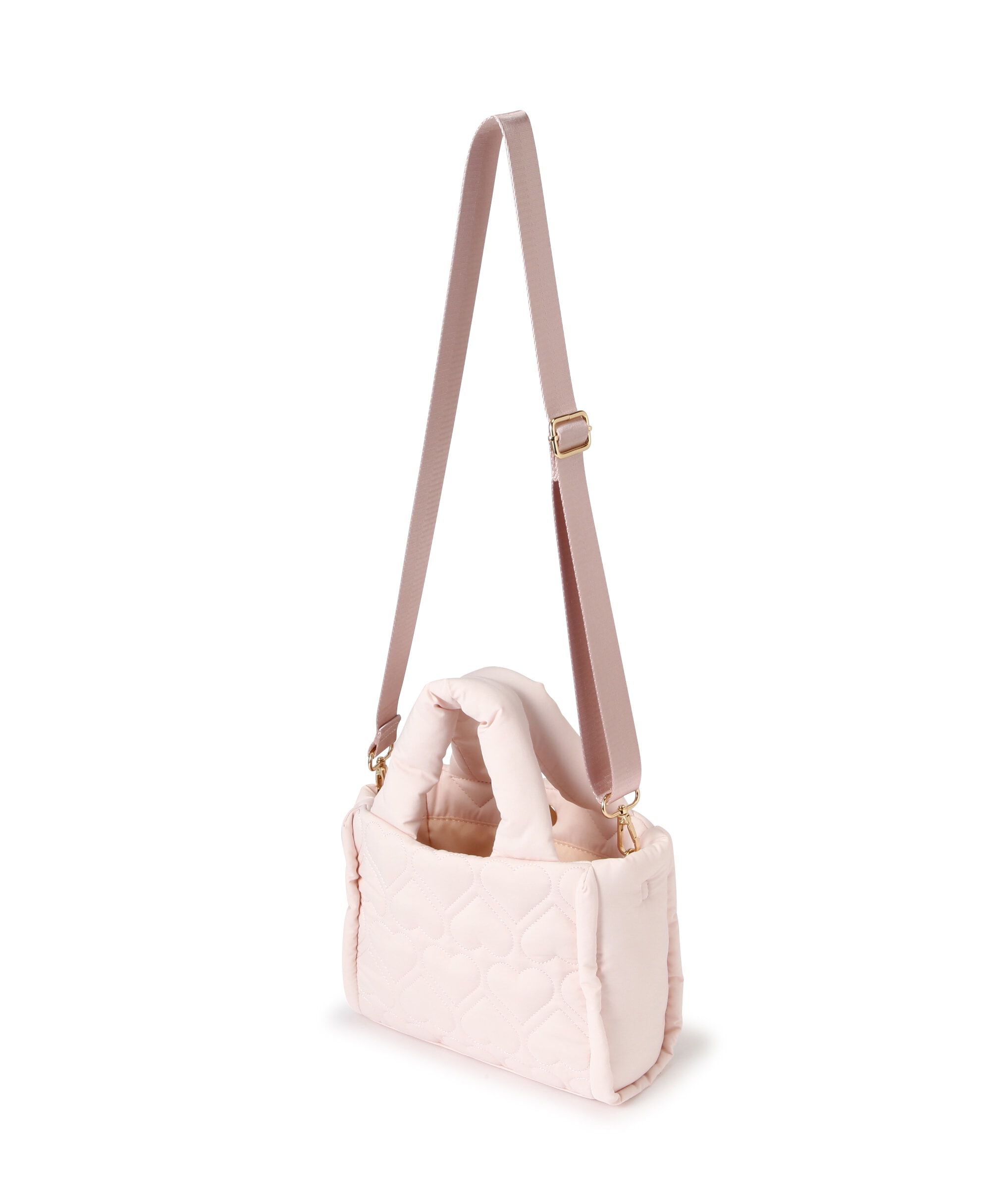  「ハートパフトート　WEB限定カラー:ピンクレッド」|その他|