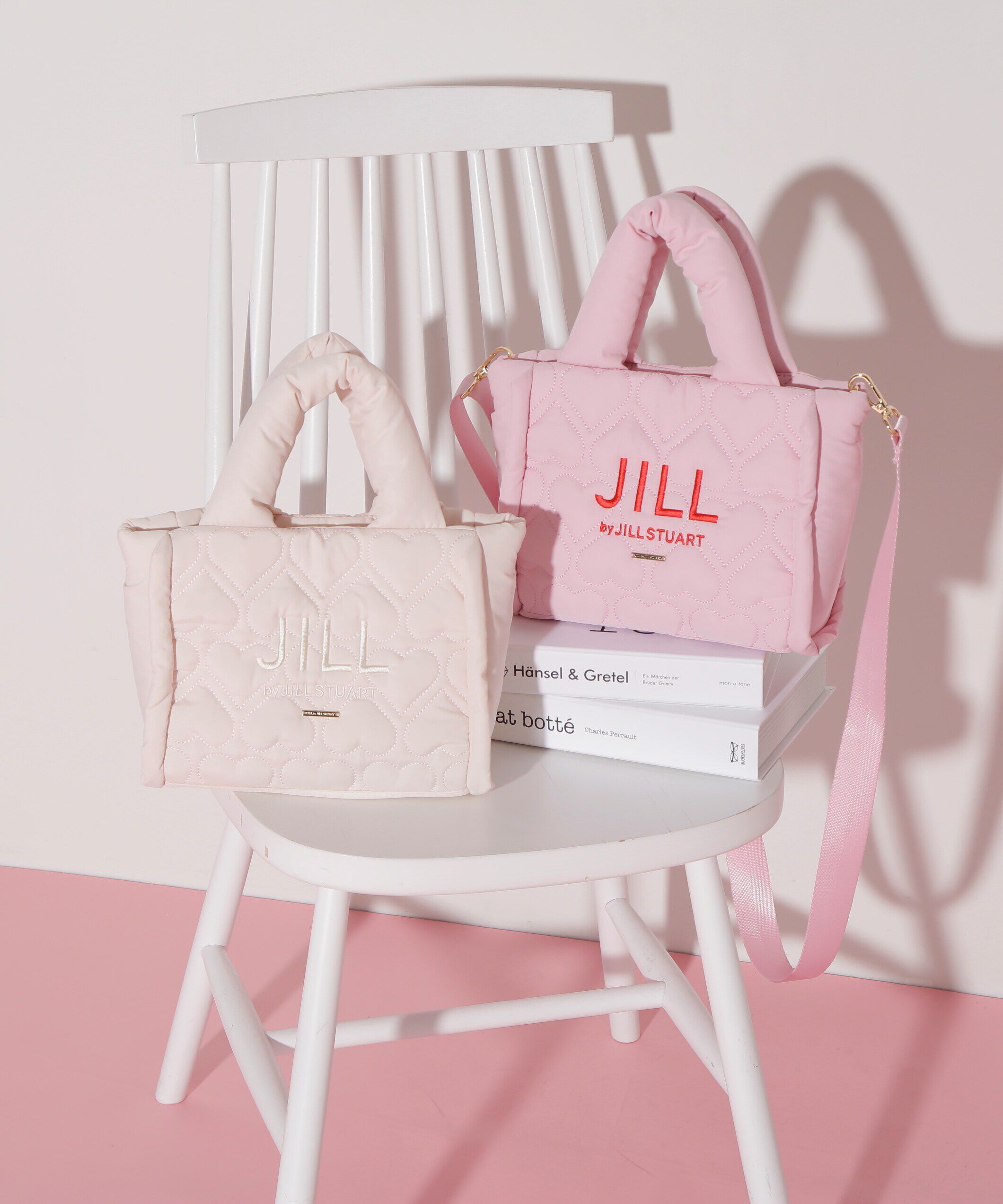  「ハートパフトート　WEB限定カラー:ピンクレッド」|その他|