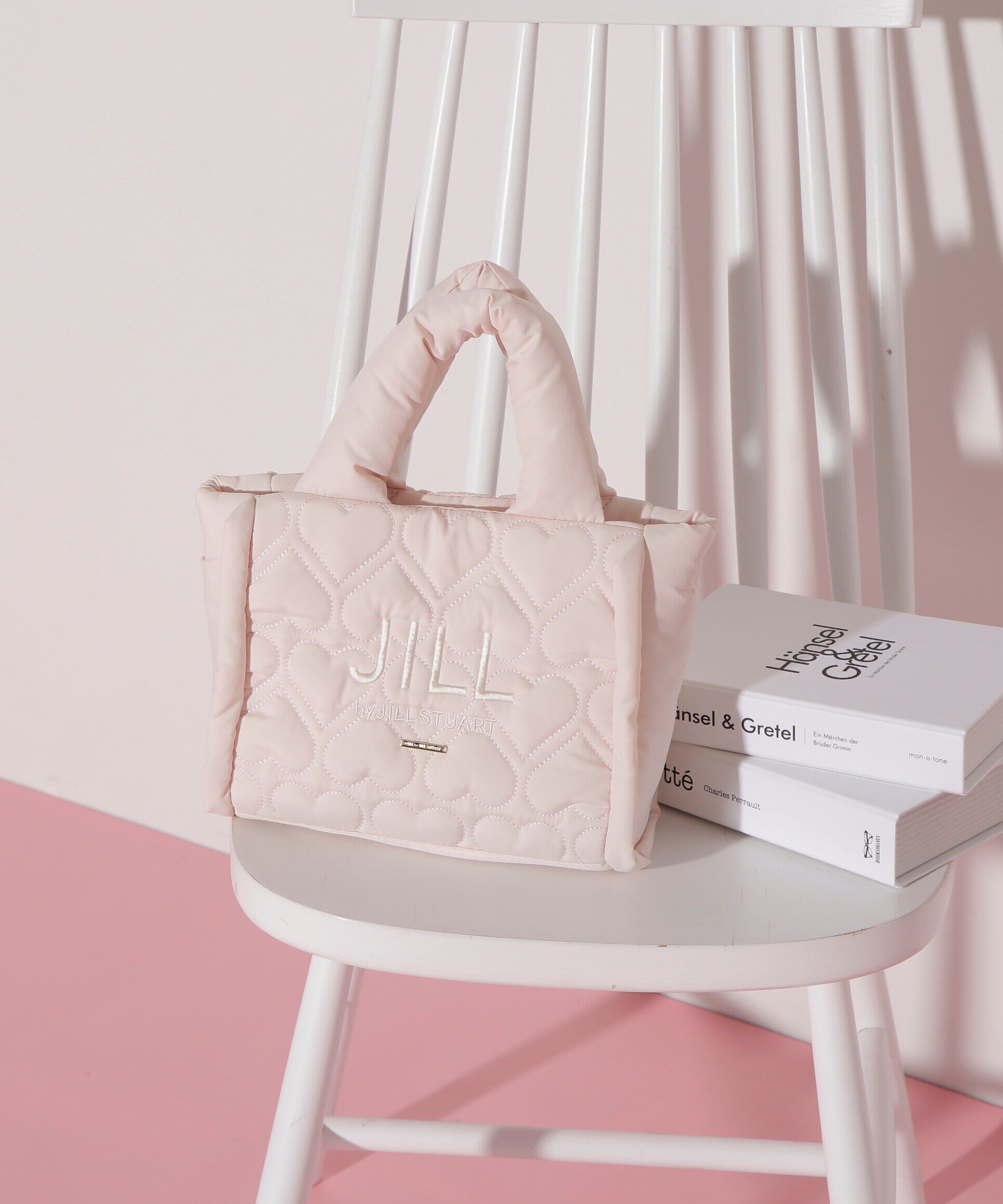  「ハートパフトート　WEB限定カラー:ピンクレッド」|その他|