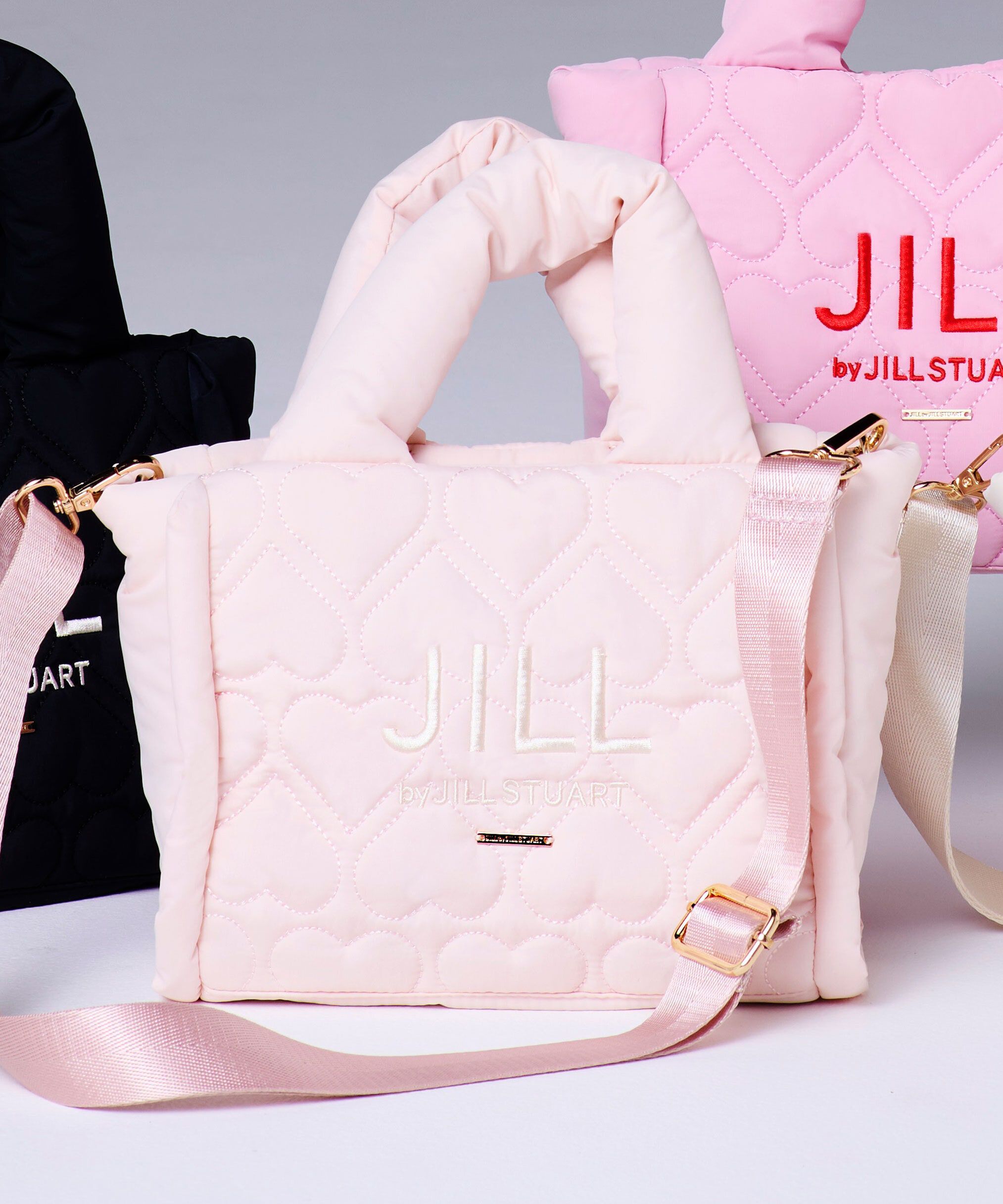  「ハートパフトート　WEB限定カラー:ピンクレッド」|その他|