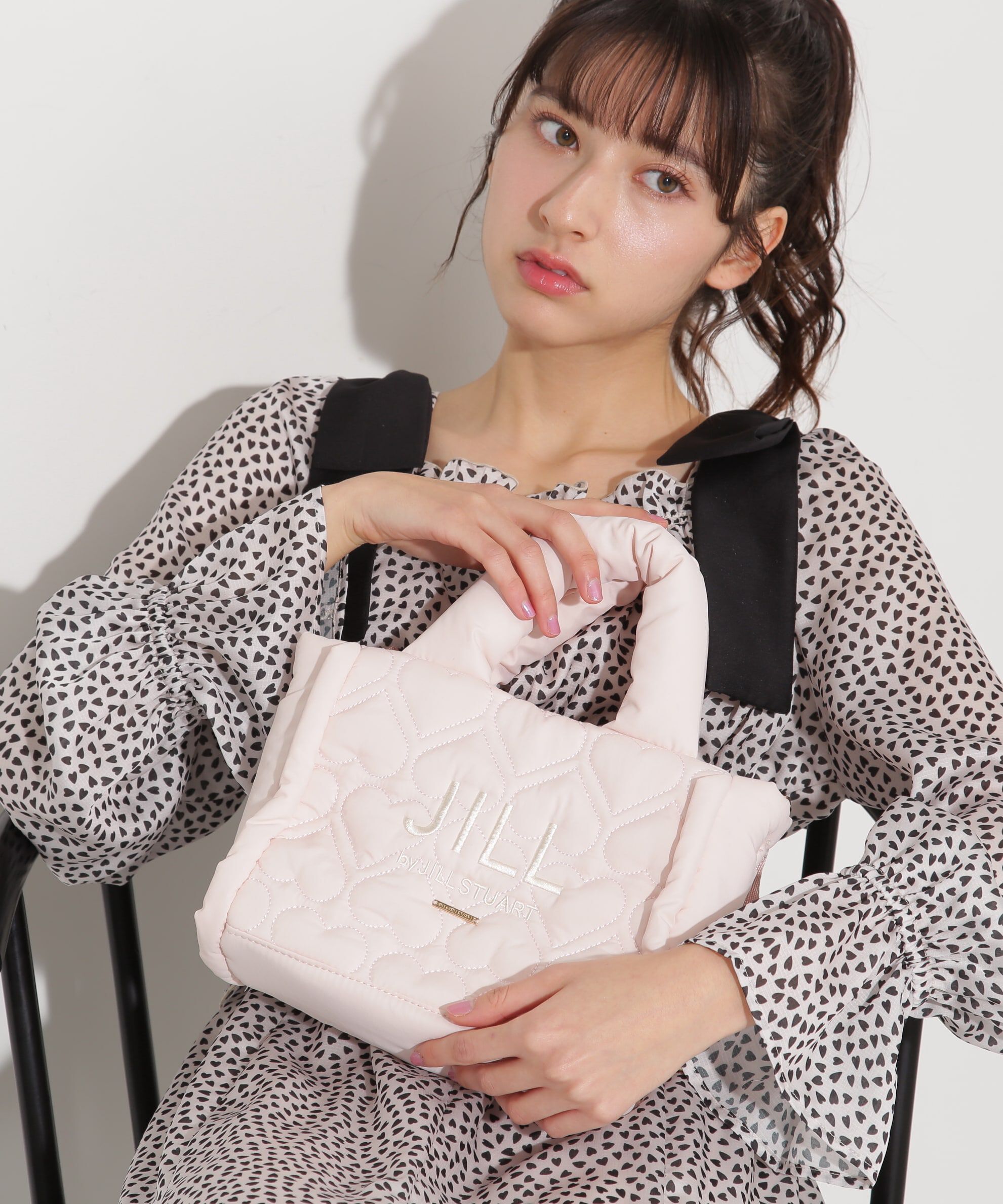  「ハートパフトート　WEB限定カラー:ピンクレッド」|その他|