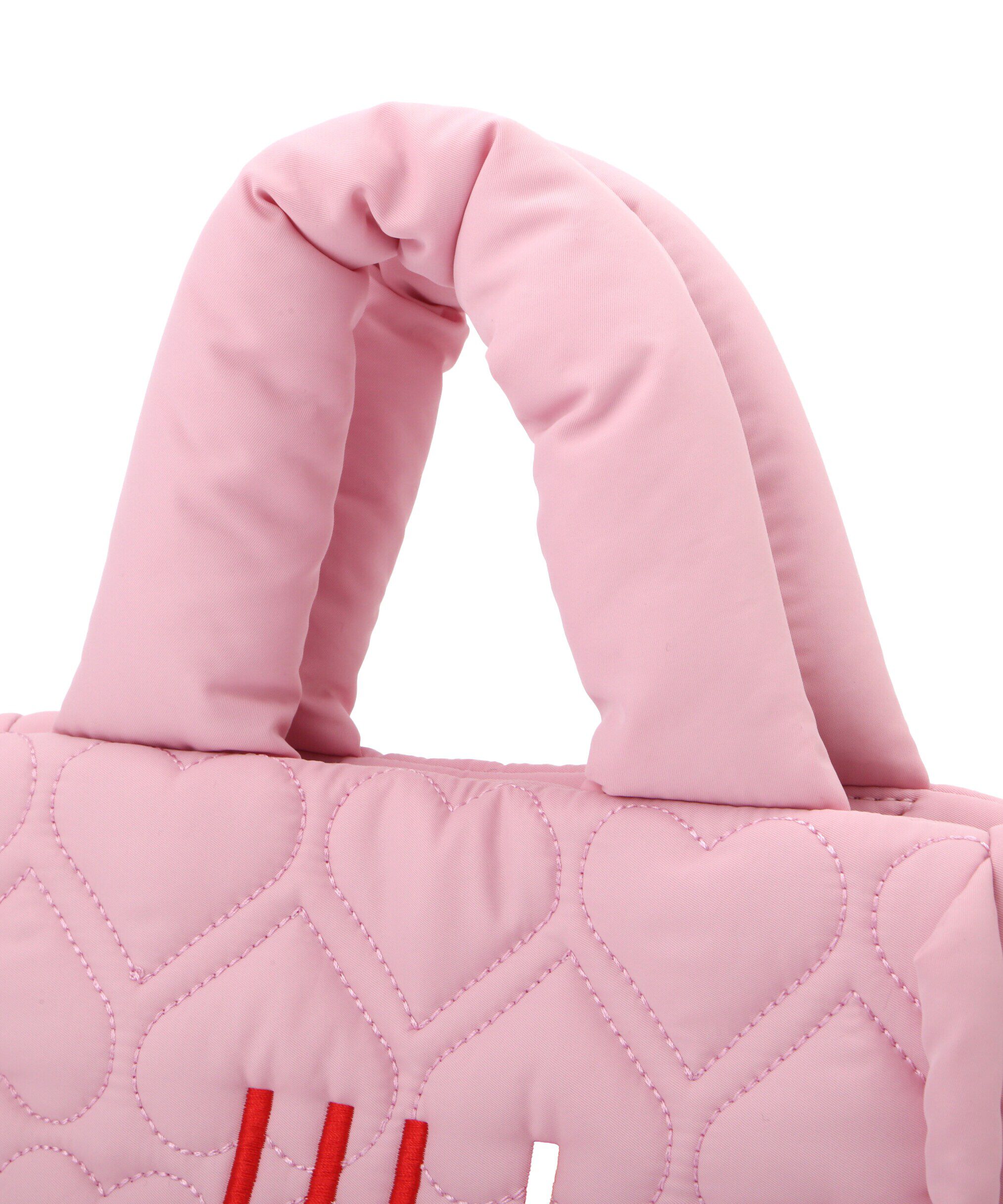  「ハートパフトート　WEB限定カラー:ピンクレッド」|その他|