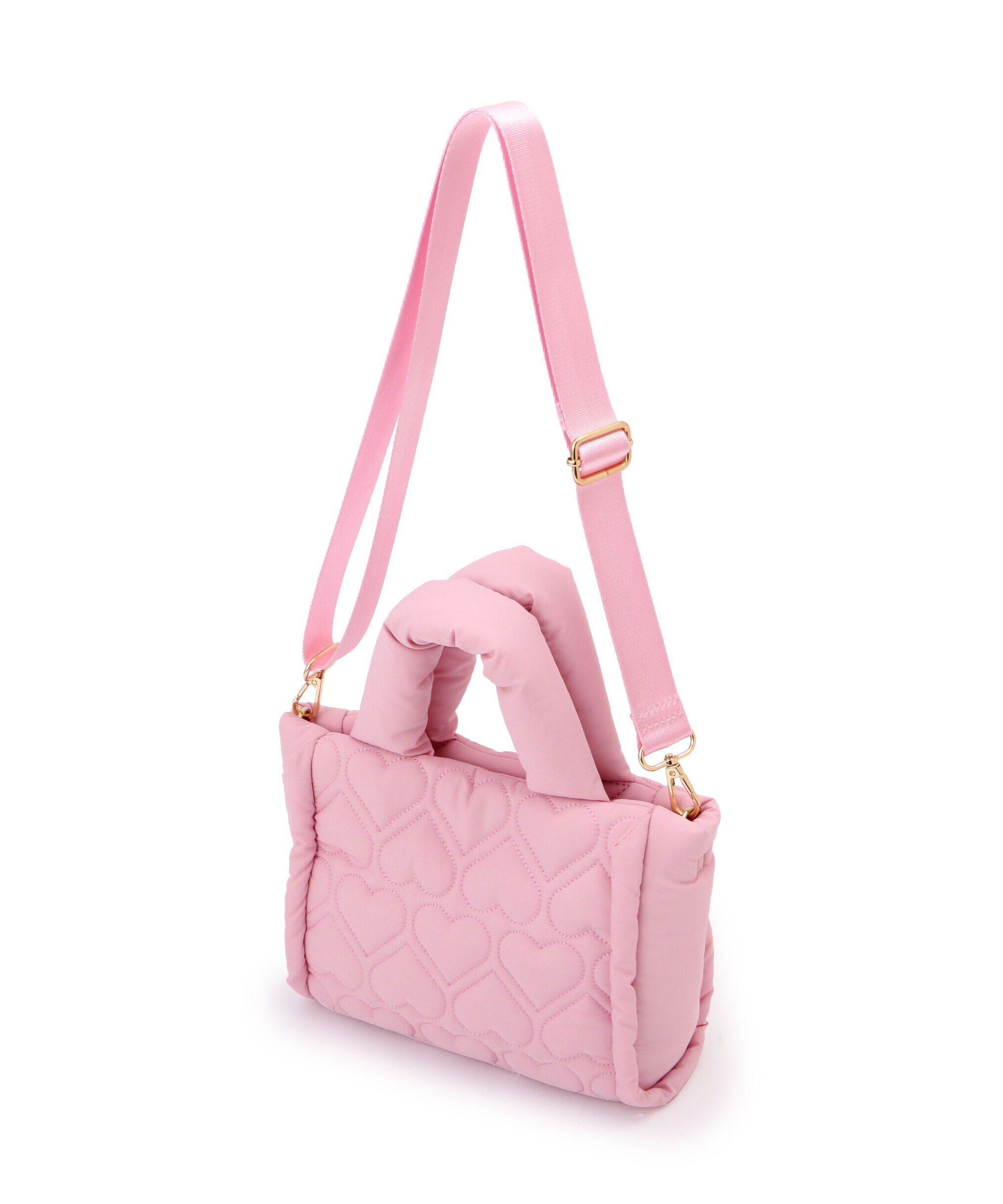  「ハートパフトート　WEB限定カラー:ピンクレッド」|その他|