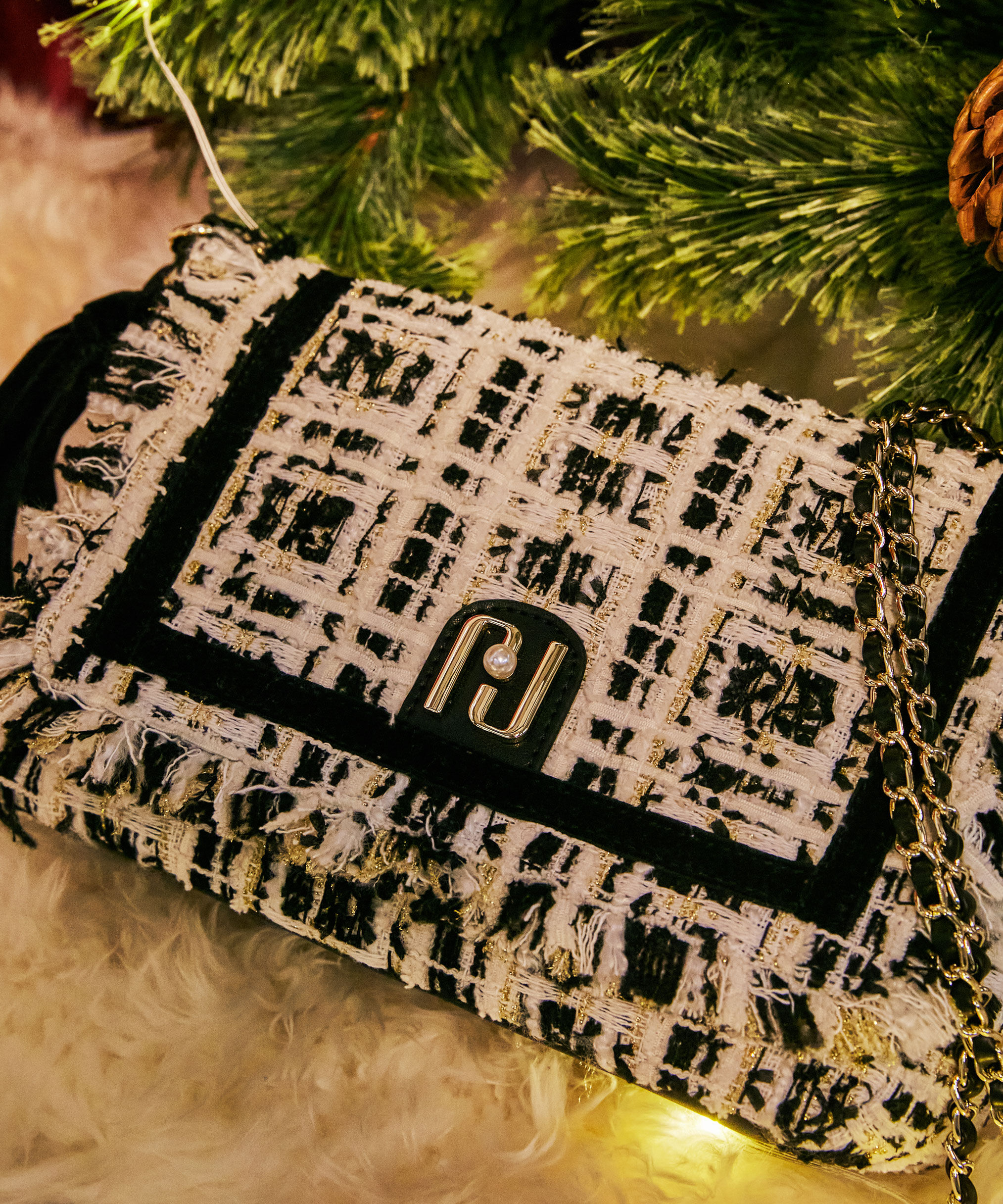  「ツイードフラップバッグ」|その他|