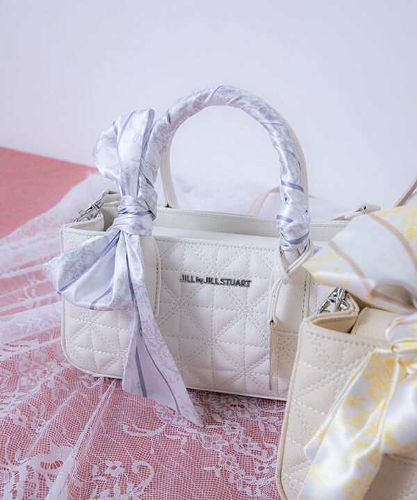  「スカーフキルティングトートバッグ」|その他|ホワイト