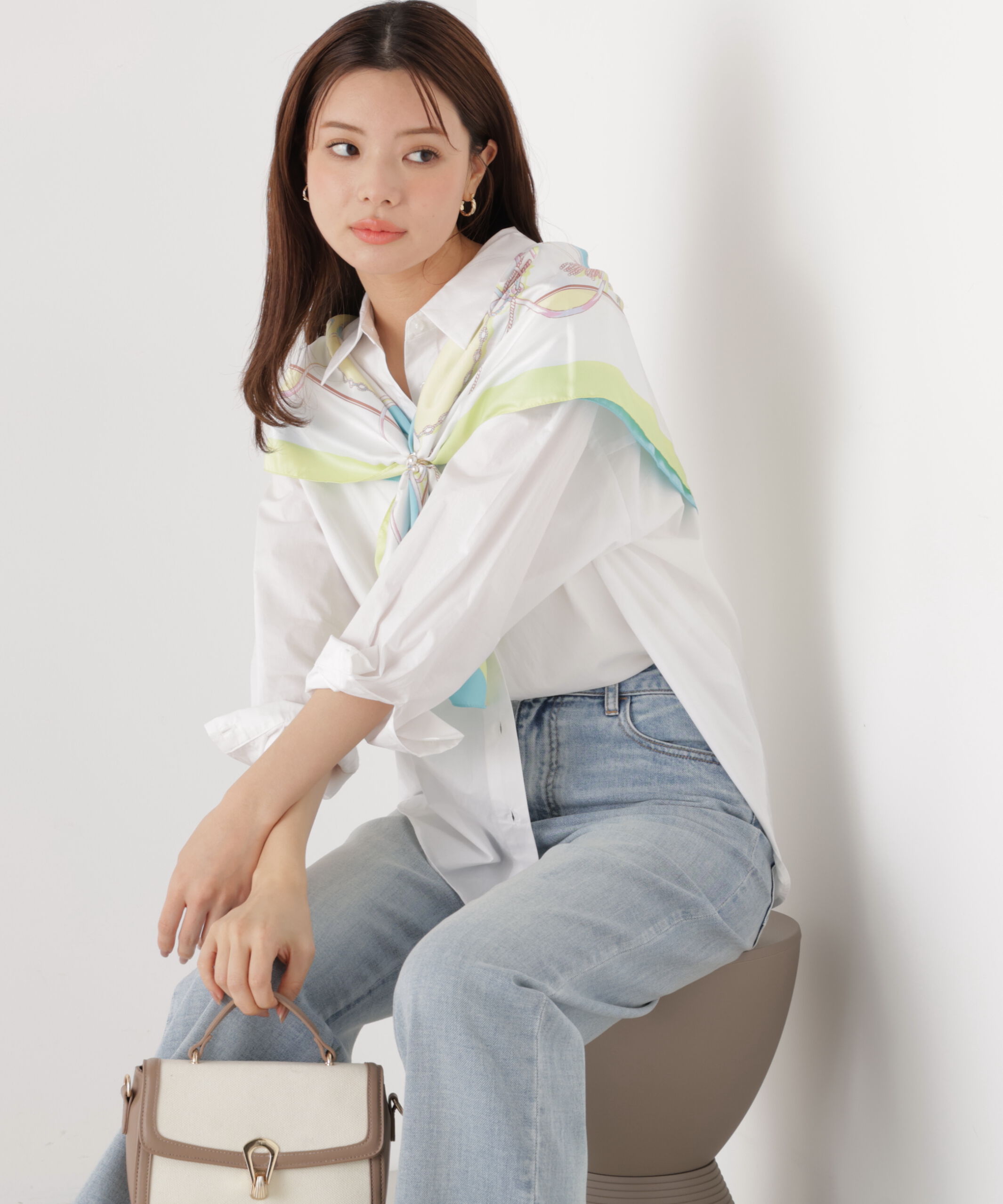 PROPORTION BODY DRESSING「〈a/mie〉オーバーシャツ　26SS」|シャツ・ブラウス|