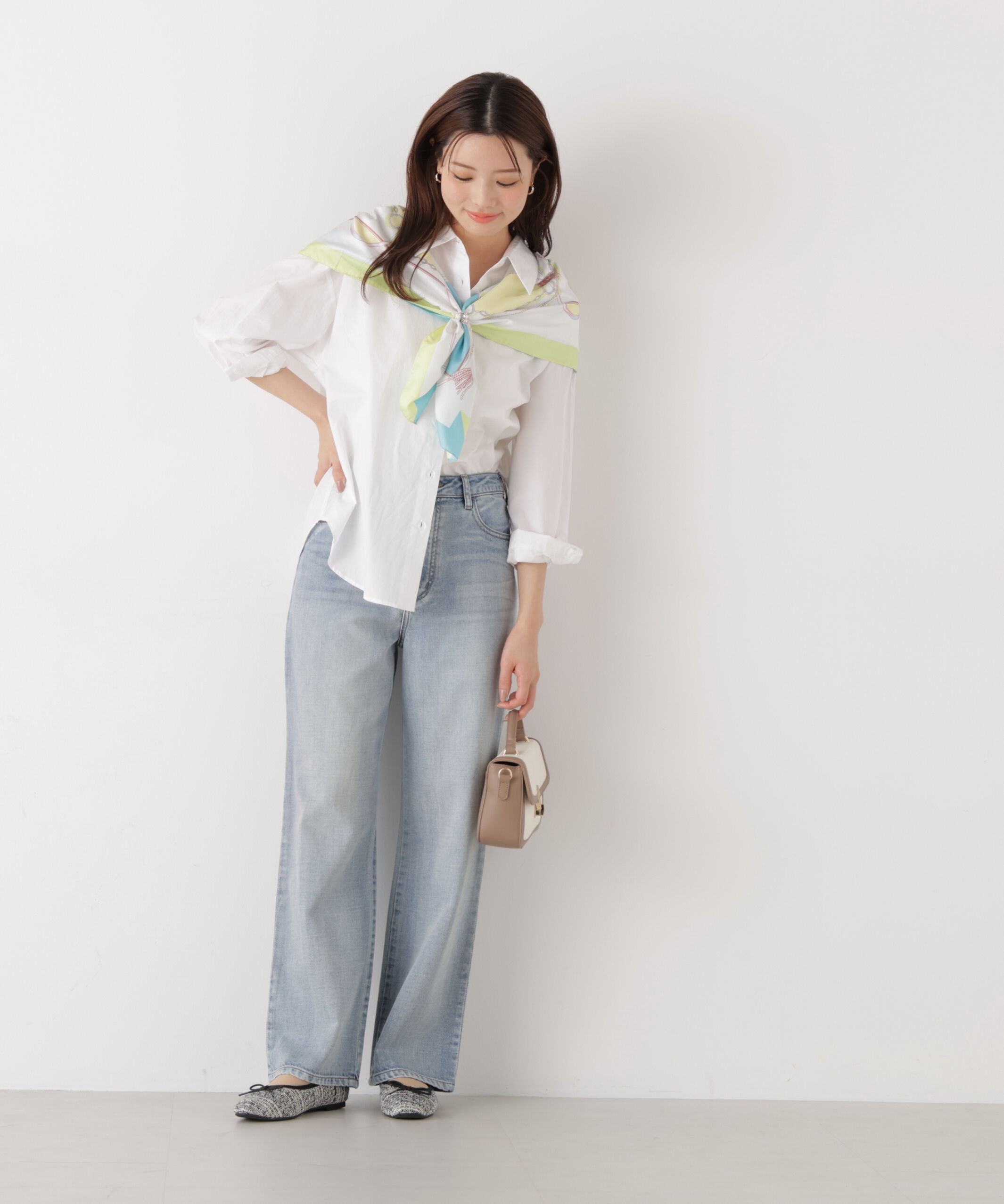 PROPORTION BODY DRESSING「〈a/mie〉オーバーシャツ　26SS」|シャツ・ブラウス|