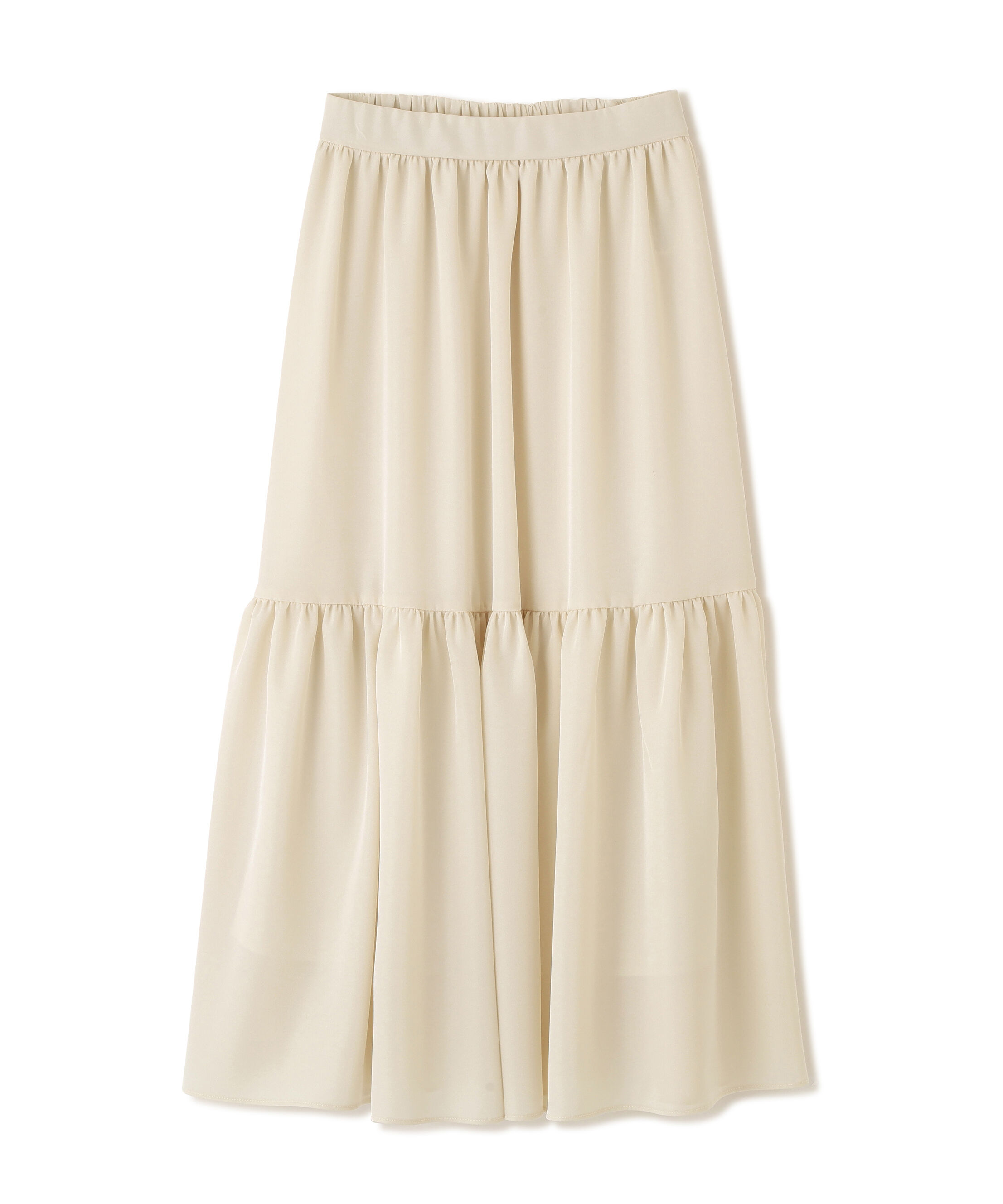 PROPORTION BODY DRESSING「ニュアンスサテンティアードスカート　26SS」|スカート|