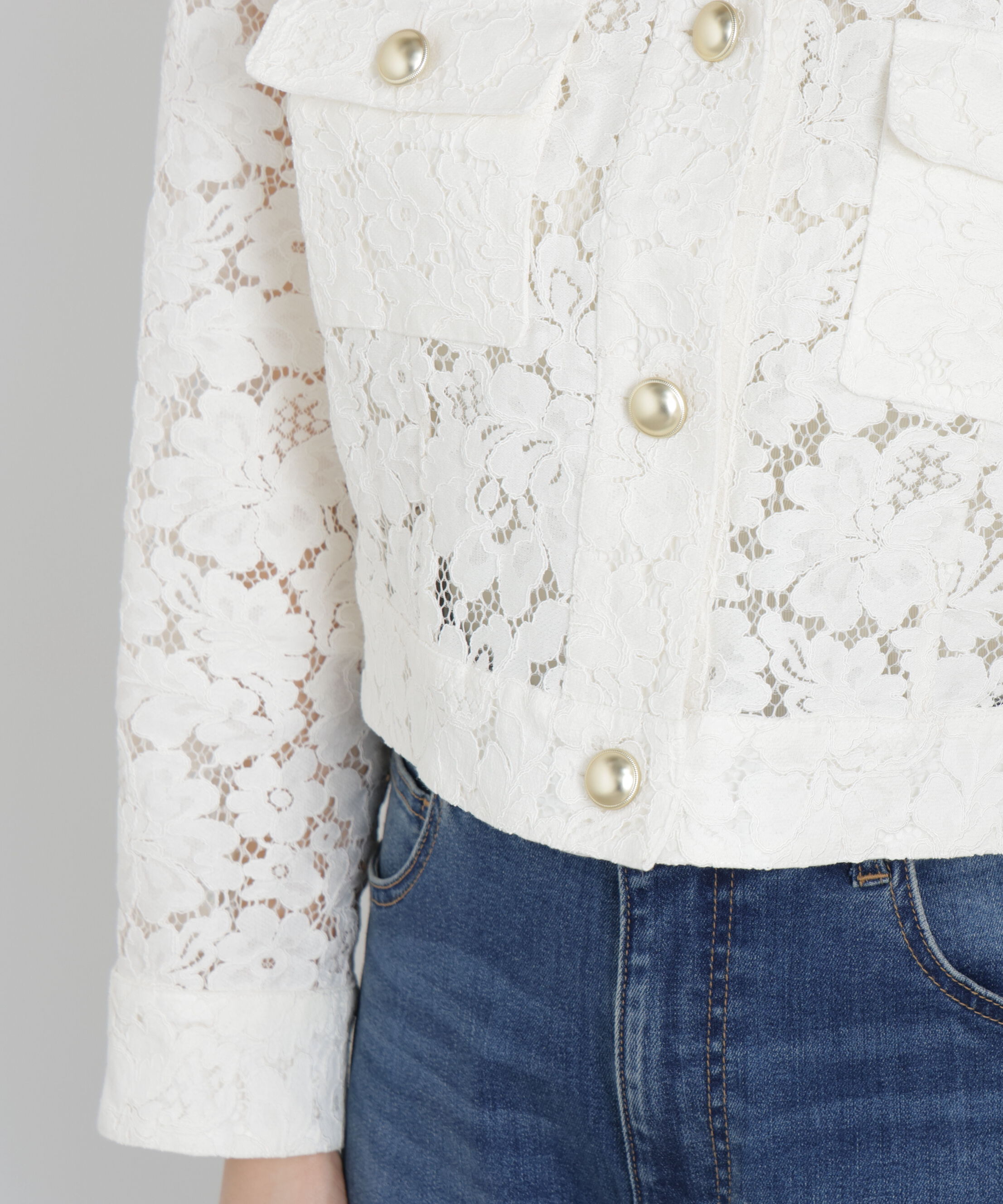 PROPORTION BODY DRESSING「レースブルゾン　26SS」|ブルゾン・スタジャン|