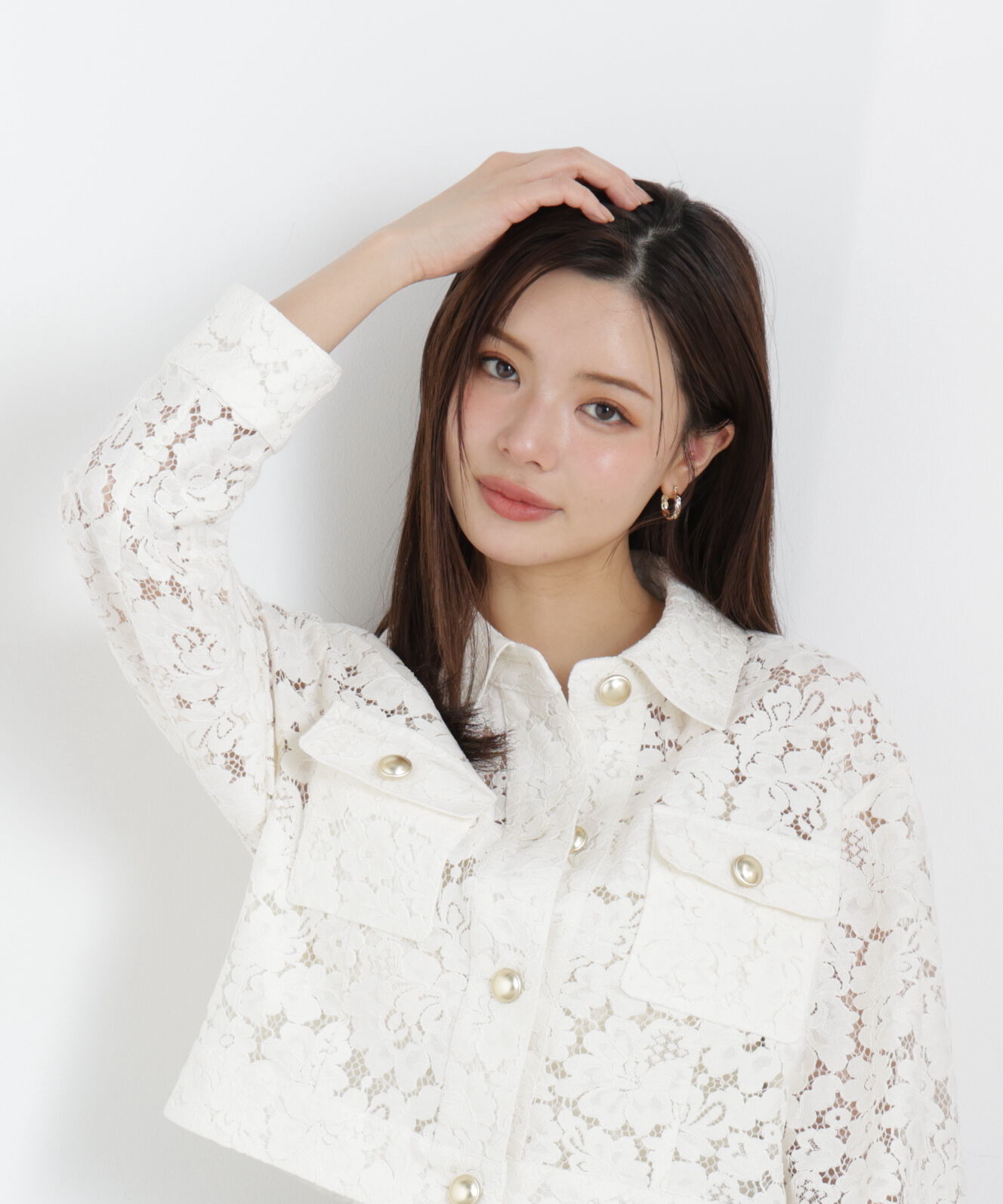 PROPORTION BODY DRESSING「レースブルゾン　26SS」|ブルゾン・スタジャン|