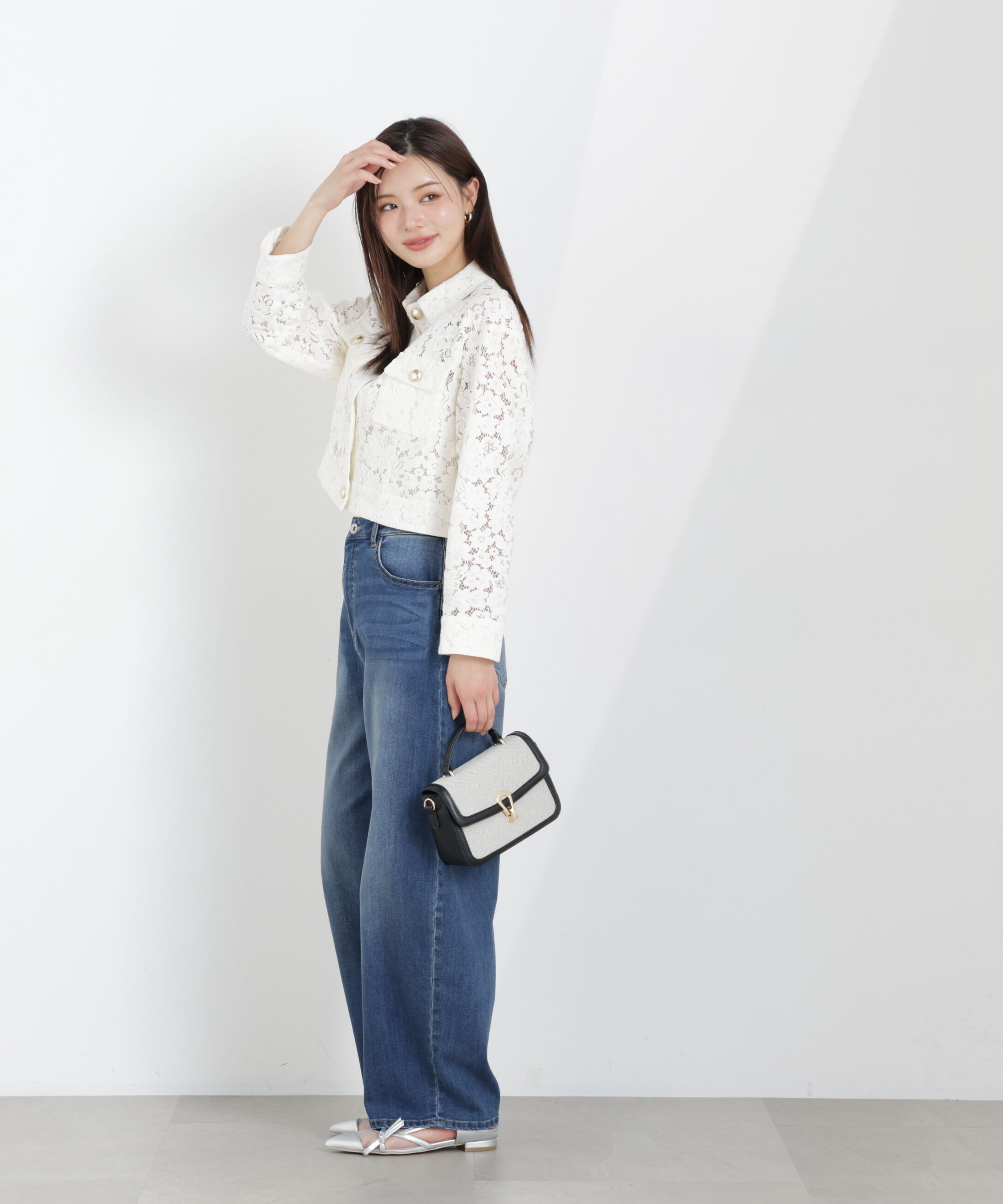 PROPORTION BODY DRESSING「レースブルゾン　26SS」|ブルゾン・スタジャン|